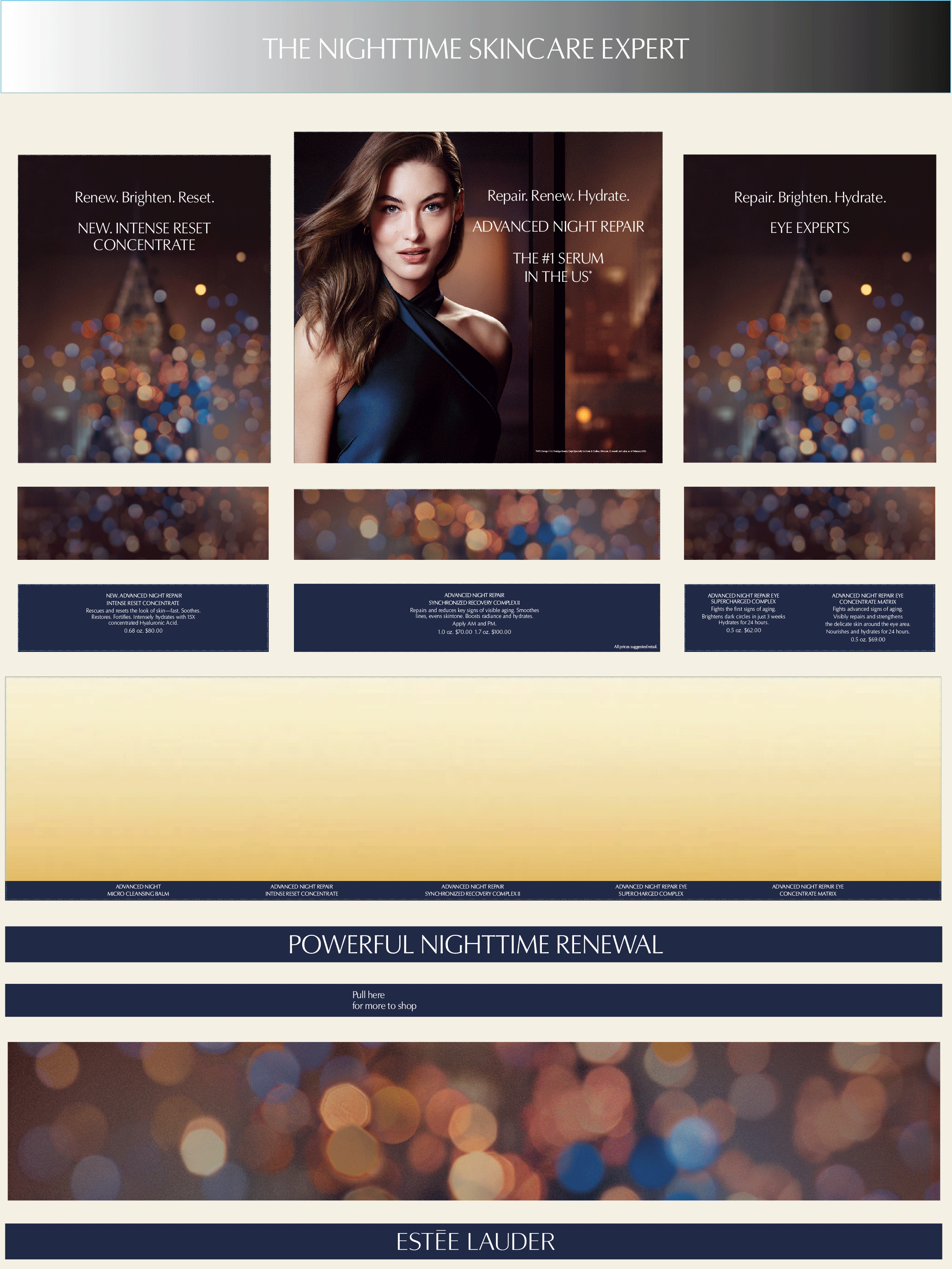Graphic overview for built in-store distortion tables