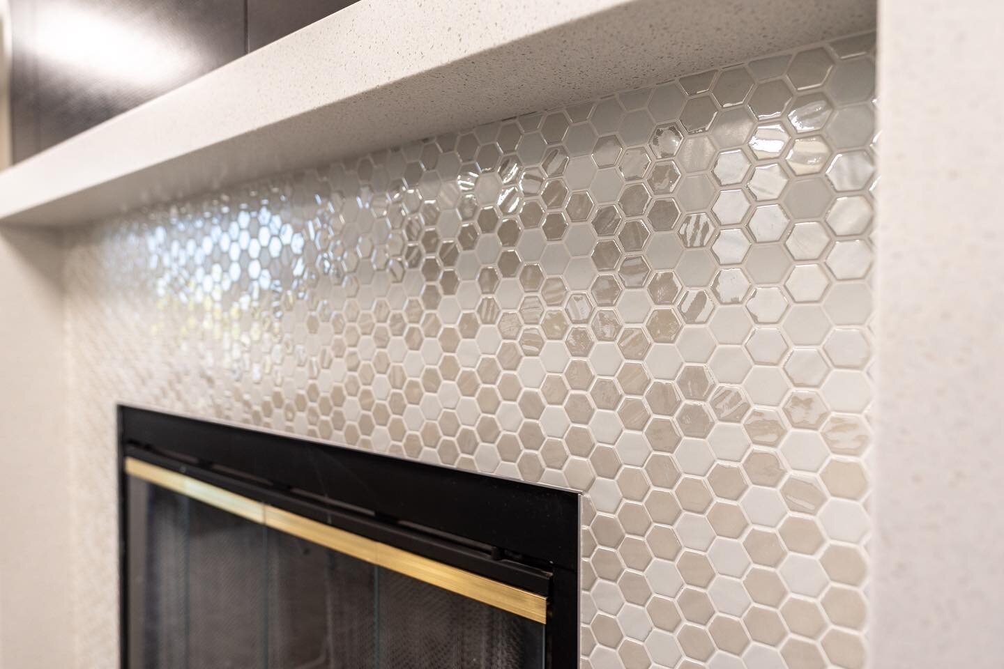 gloomy monday&rsquo;s call for pretty fireplaces. everyone be safe out there today. .
.
.
.
#commercialcarpet #c3 #okc #oklahomacity #tile #fireplacetile #mosaictile #edmondok #edmond #oklahoma #commercialflooring #gloomy #severeweather #staysafe #co