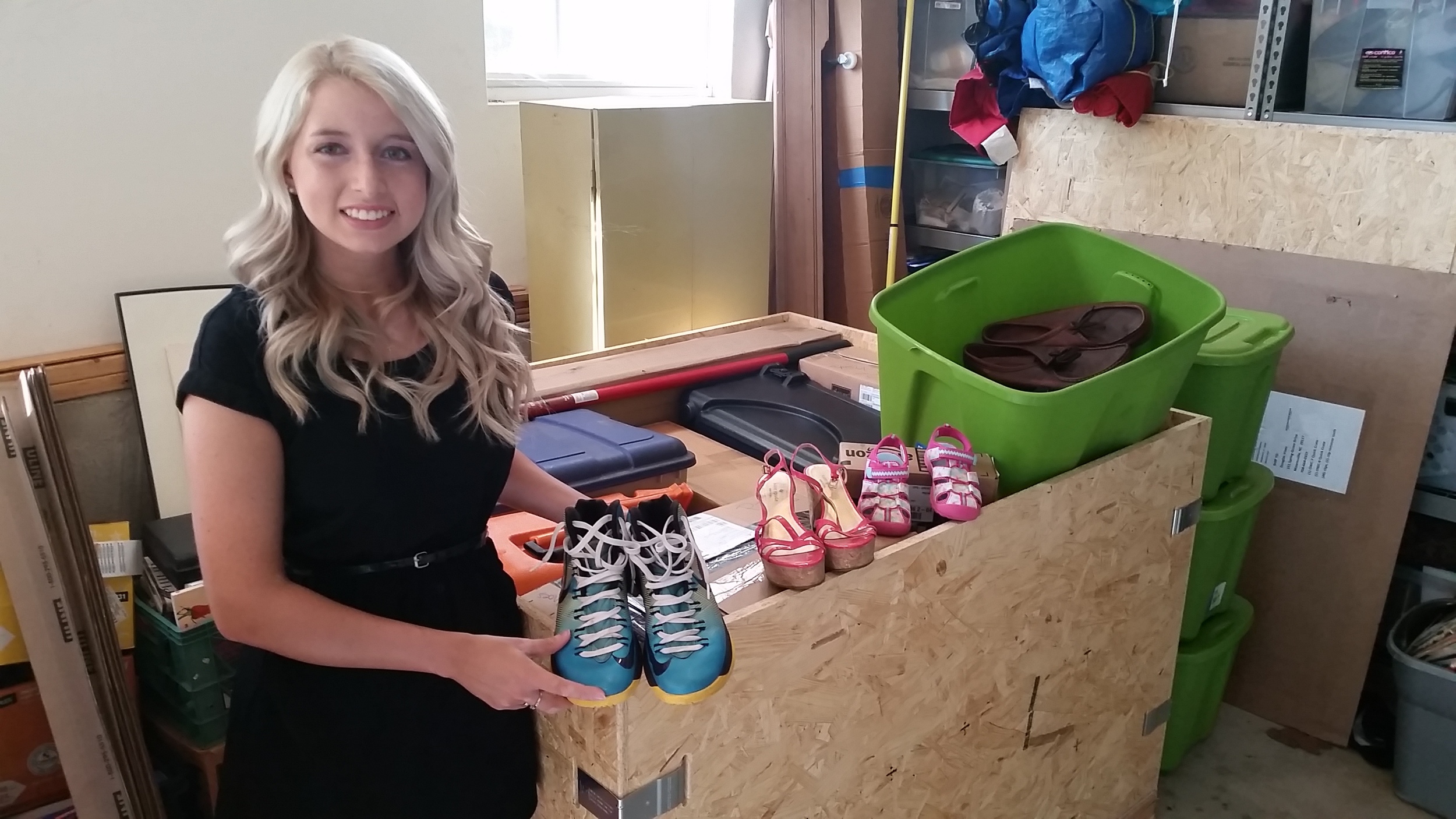 Rachel Sanford organized the shoe drive at Liberty Prep!