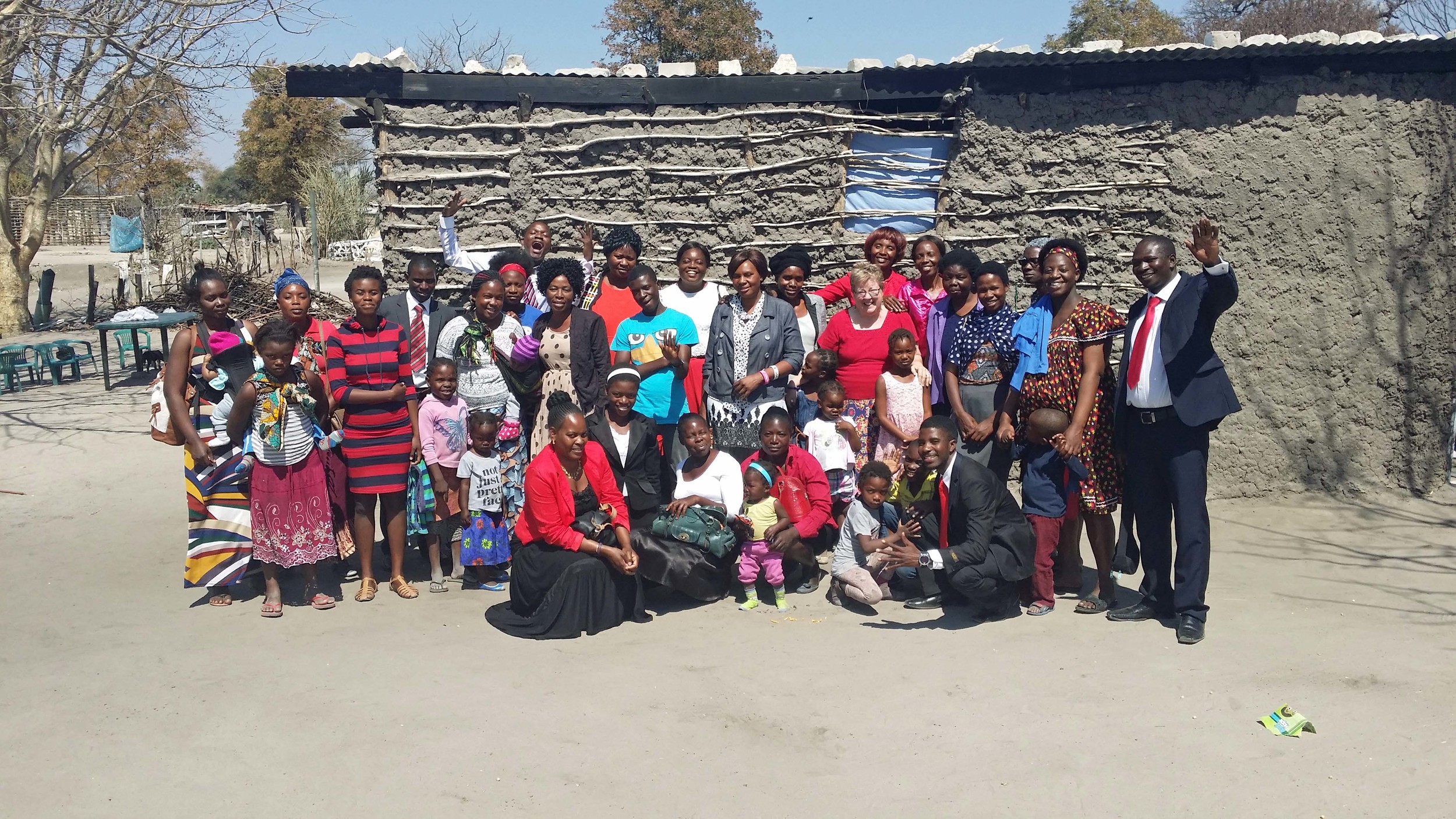 Global Movement of Salvation Church in Katima Mulilo, Nambia (Abby, center R)
