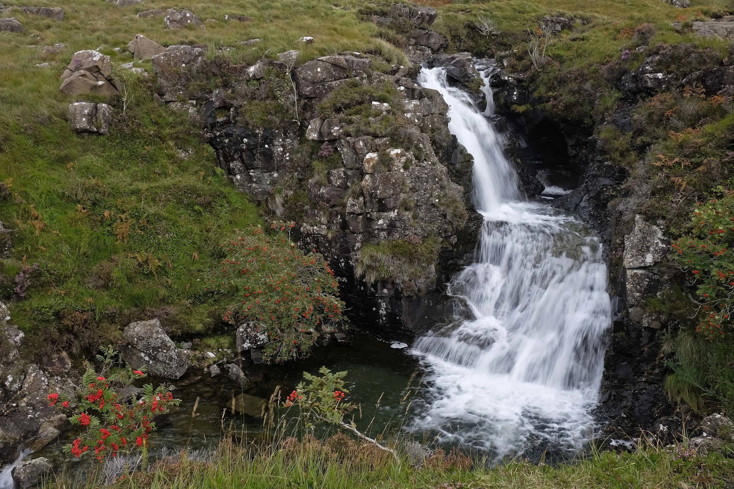 waterfall, isle of skye