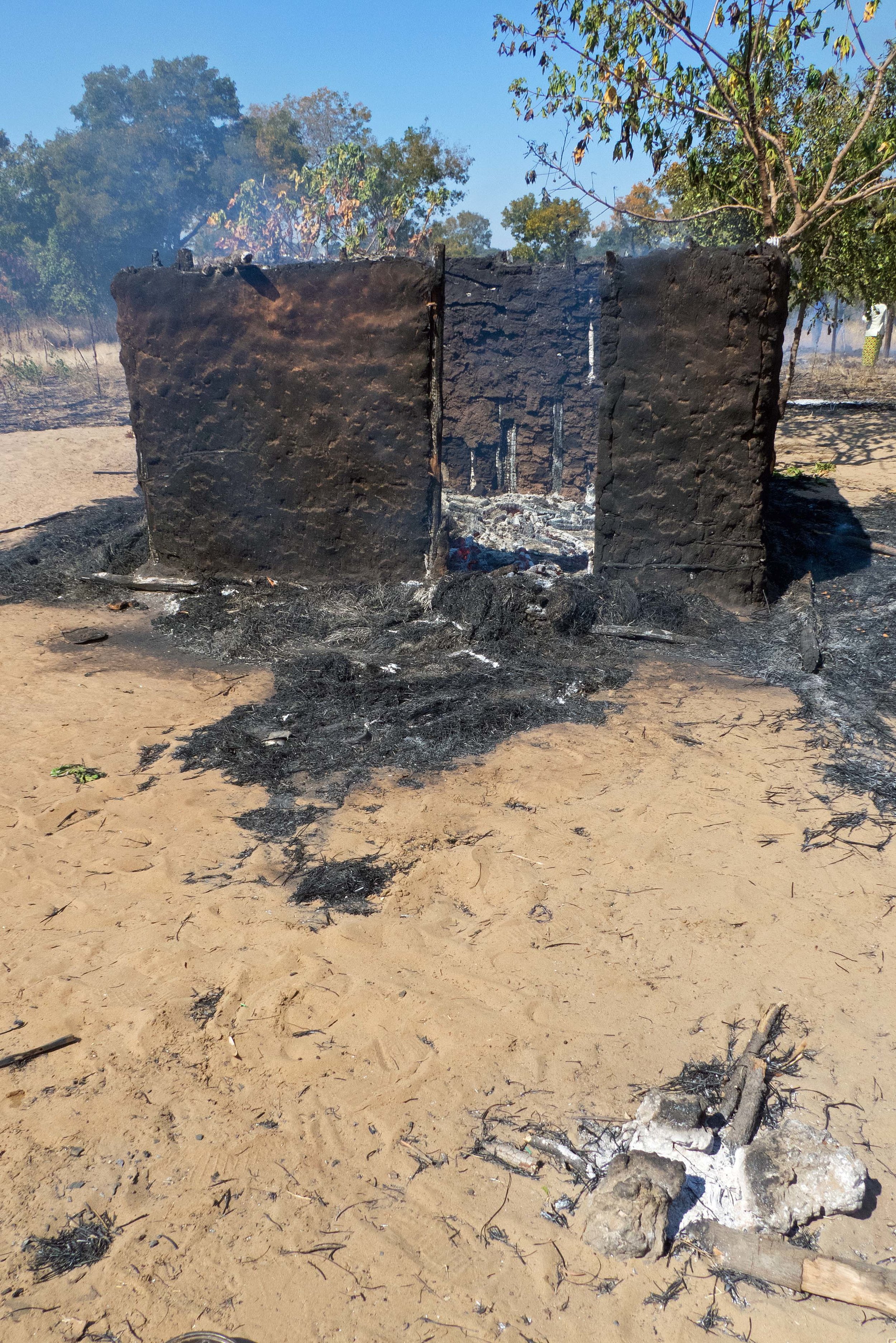 Helena's home was destroyed by a freak bush fire during our final day of training.