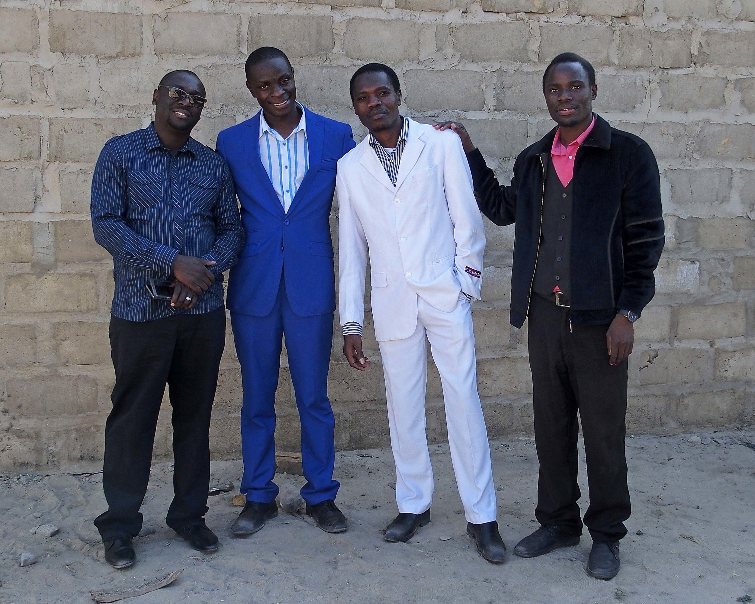 Four young and gifted Zambian leaders, Percy, Yuyi, Moses & Bosco