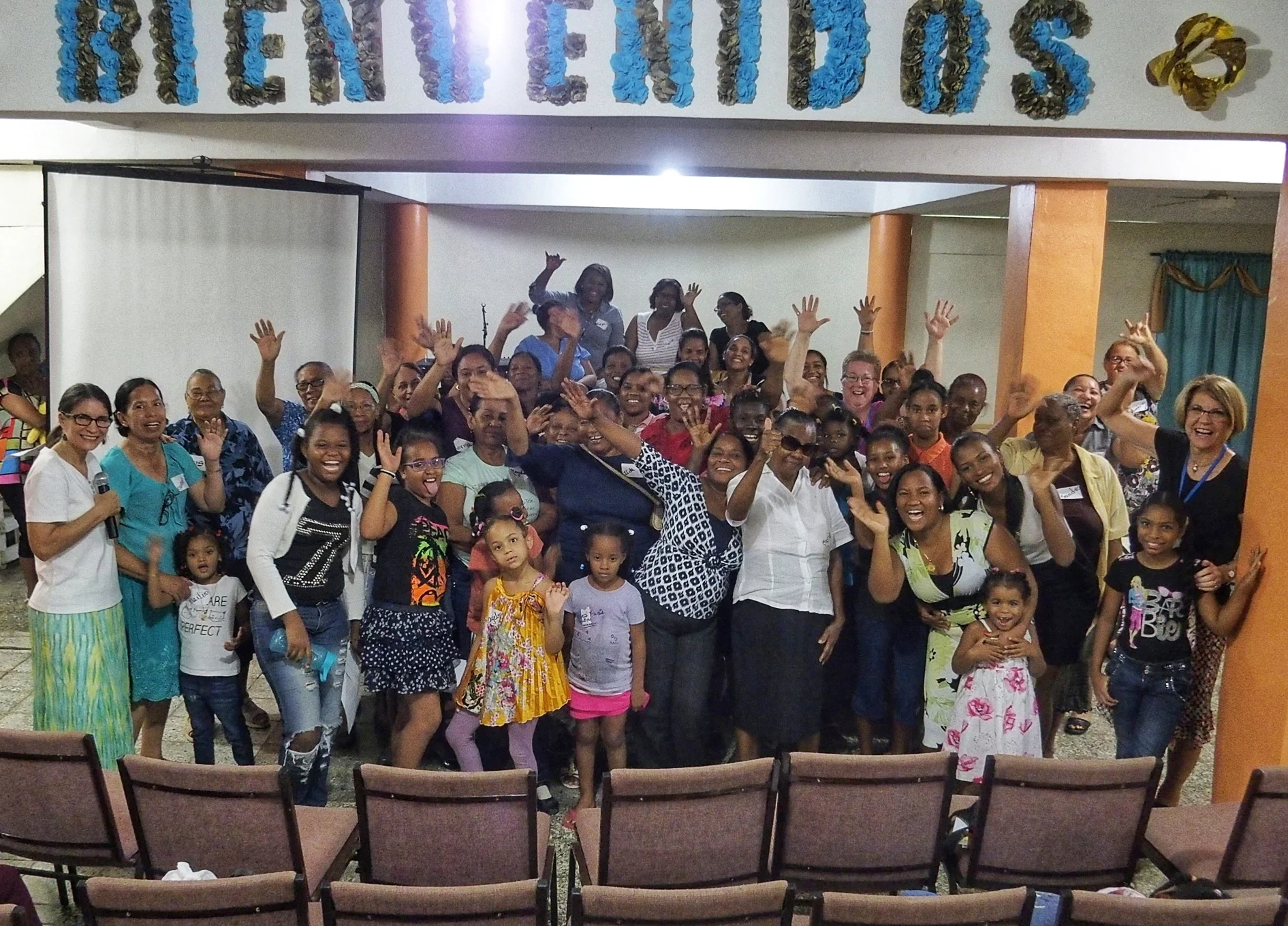 Abby's Barahona students were very responsive!