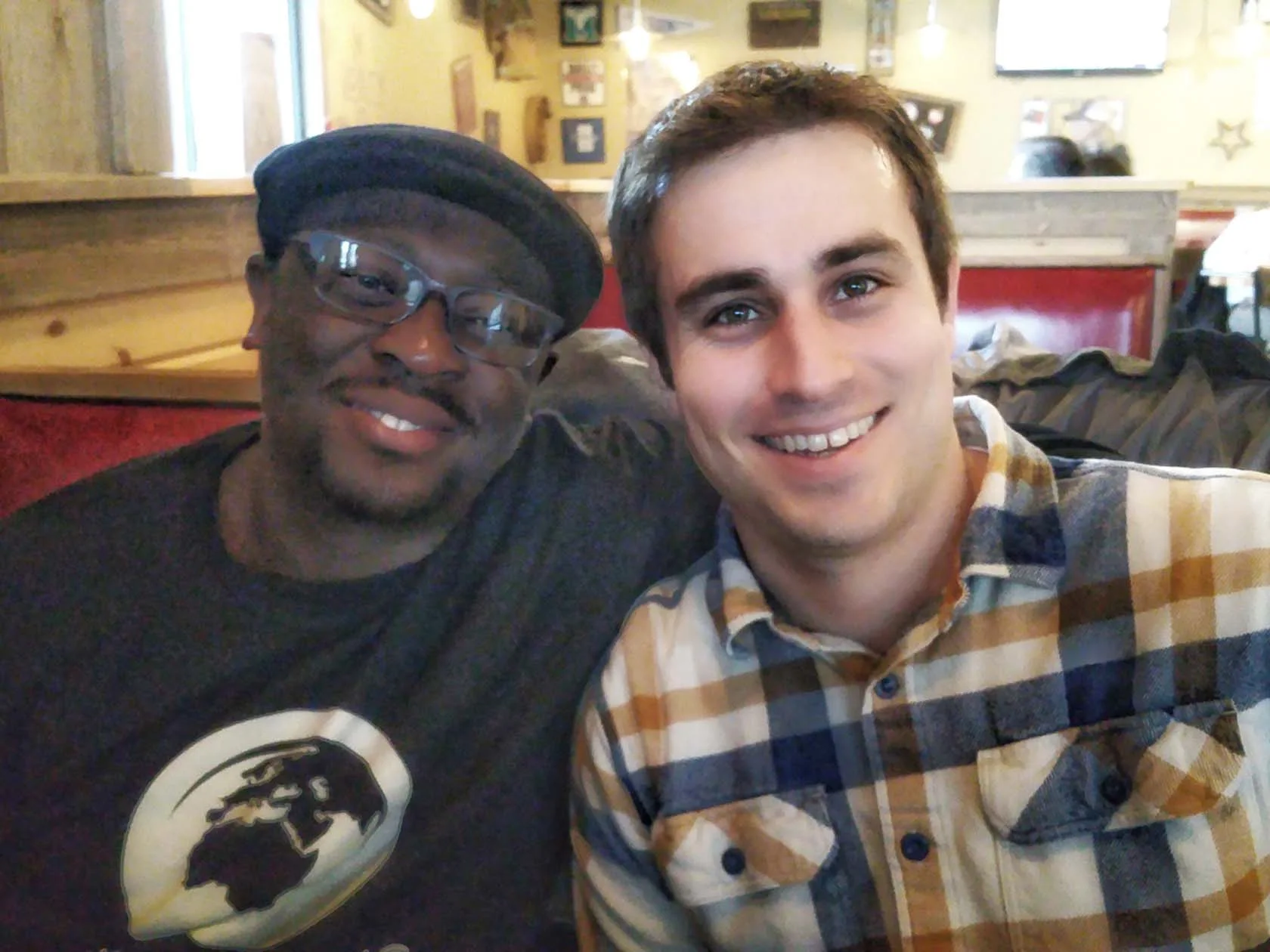 Percy has enjoyed hanging out with Andy Muhich, the Missions Pastor at Lake Forest Church.