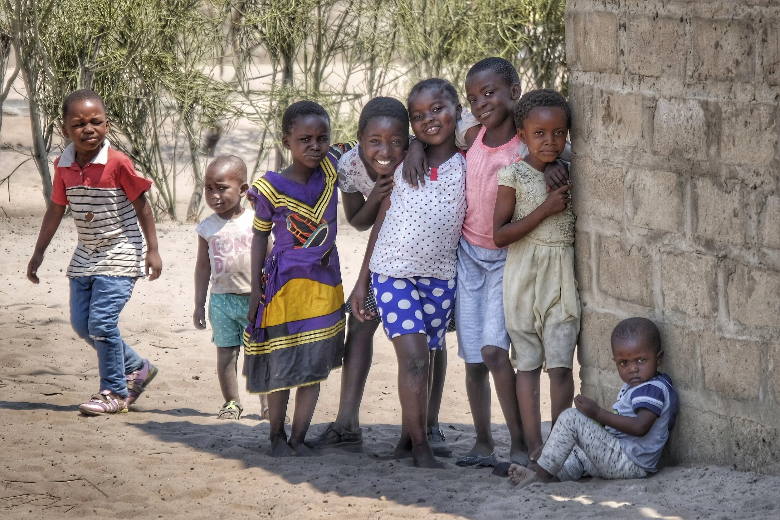 These joyful kids were playing outside during worship!