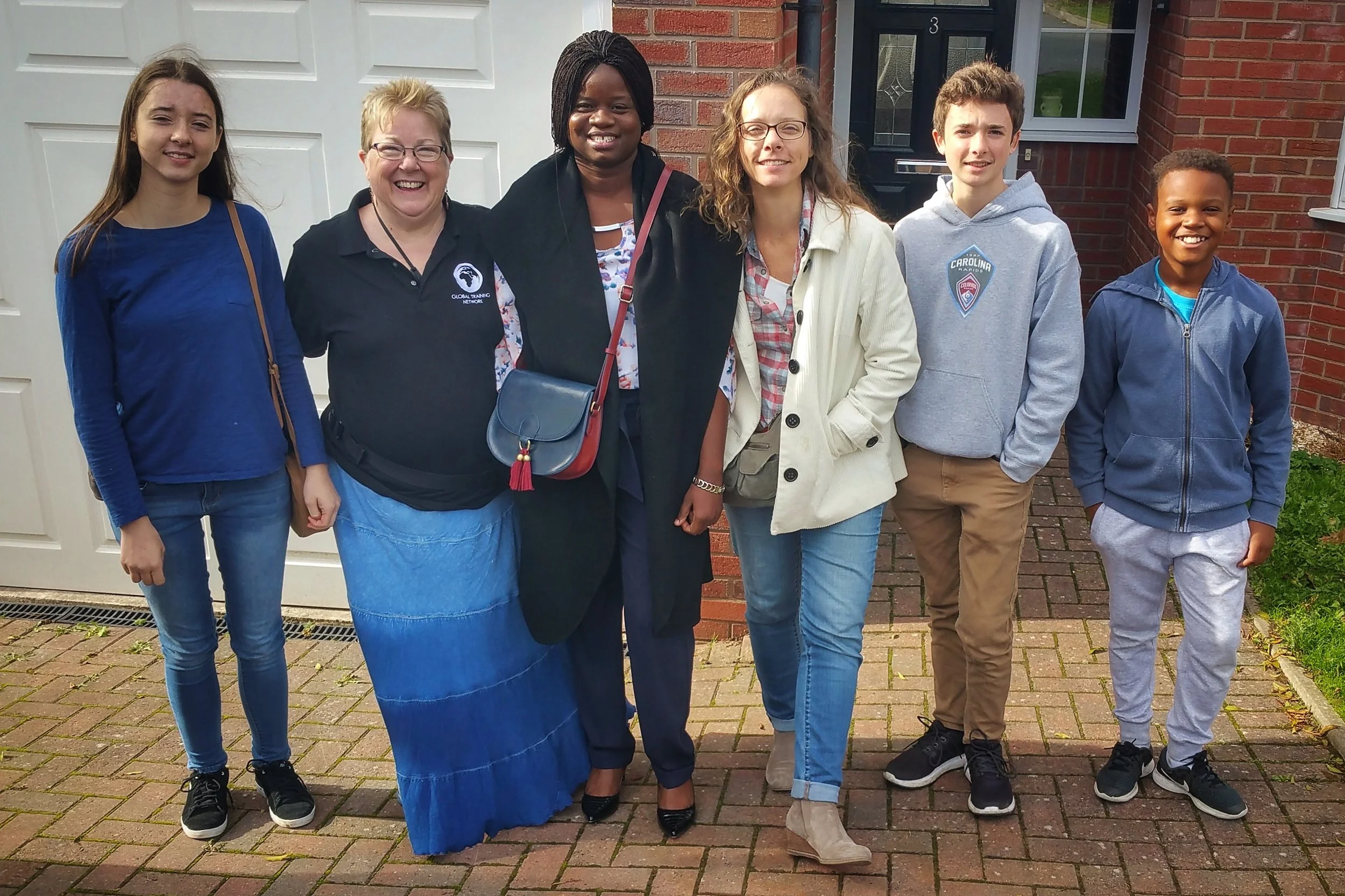 Cheri Contes and her children, Hannah and Evan, invited us to stop over in wolverhampton, England on our way home. They are fellow missionaries and friends of ours from our home church, Lake Forest. Standing with us is Cheri’s friend, Maame, from Ghana, and a neighborhood friend of Evan’s.