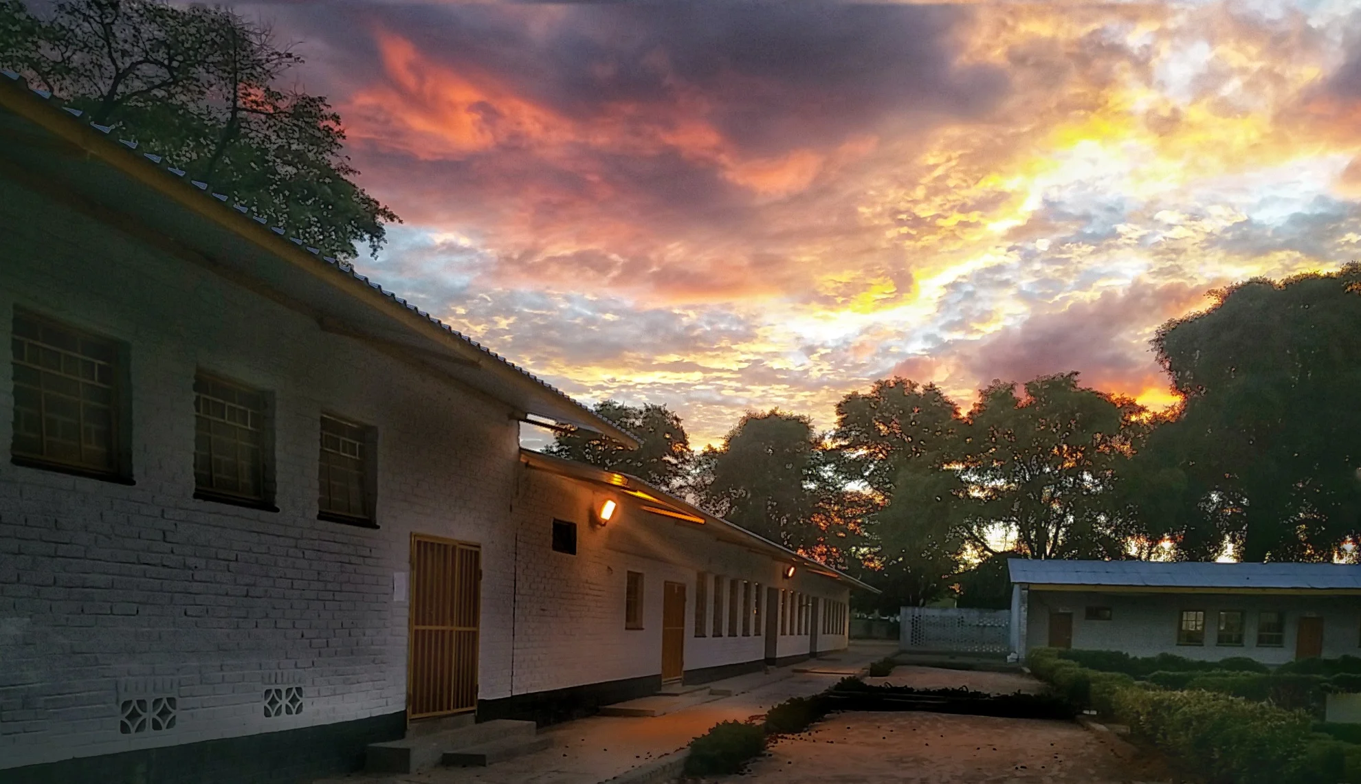 One evening, just before class, we enjoyed this beautiful Namibian sunset!