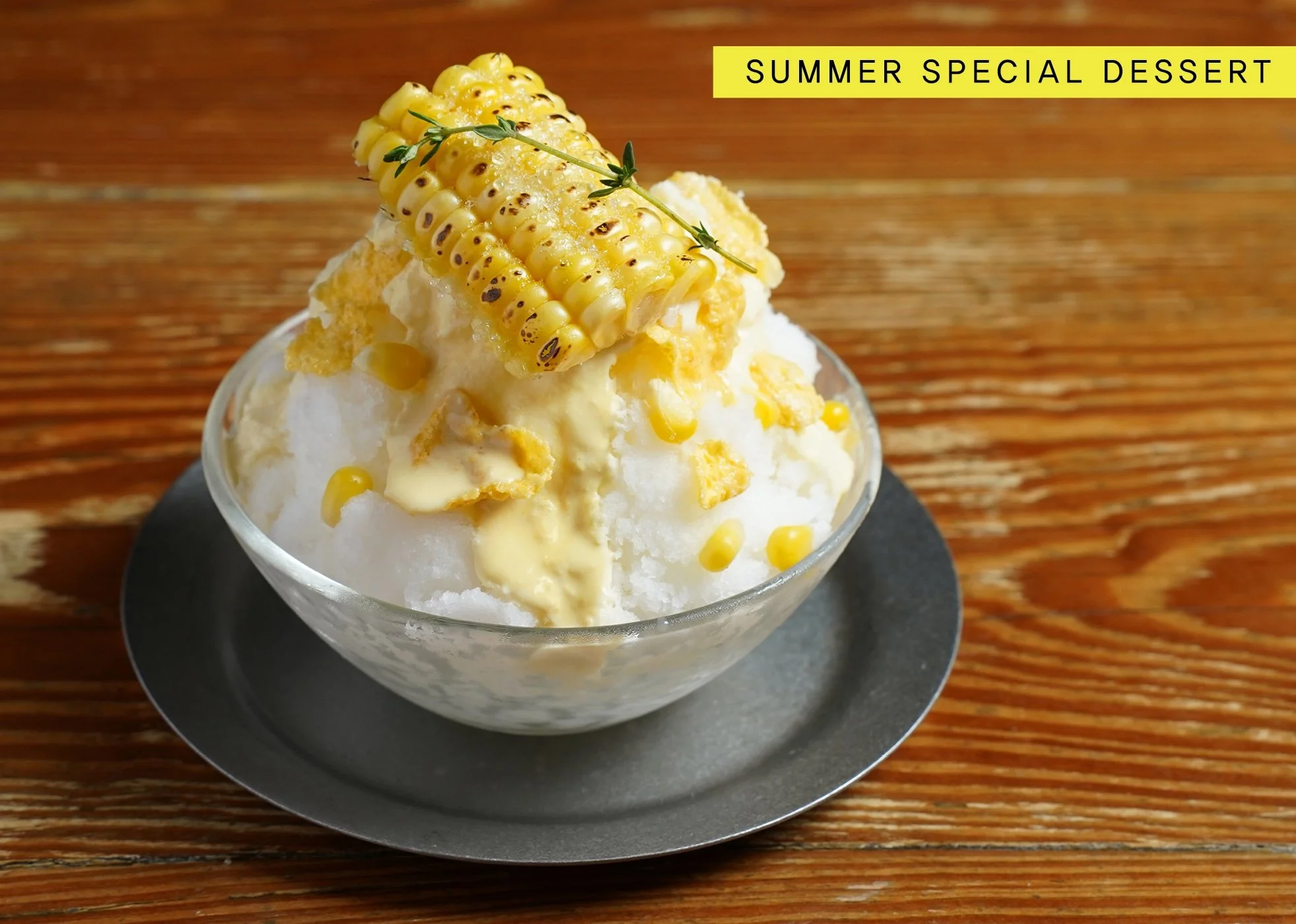 Sweet Corn Bingsu $14