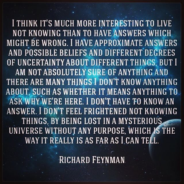 Rest in your wonder. #stayhumble #staycurious #sejtalks #richardfeynman