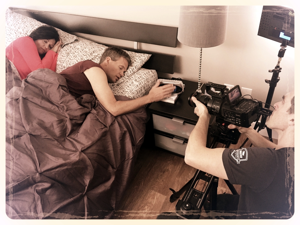 With careful lighting and lens selection, we were able to shoot this "early morning scene" in the middle of the afternoon.