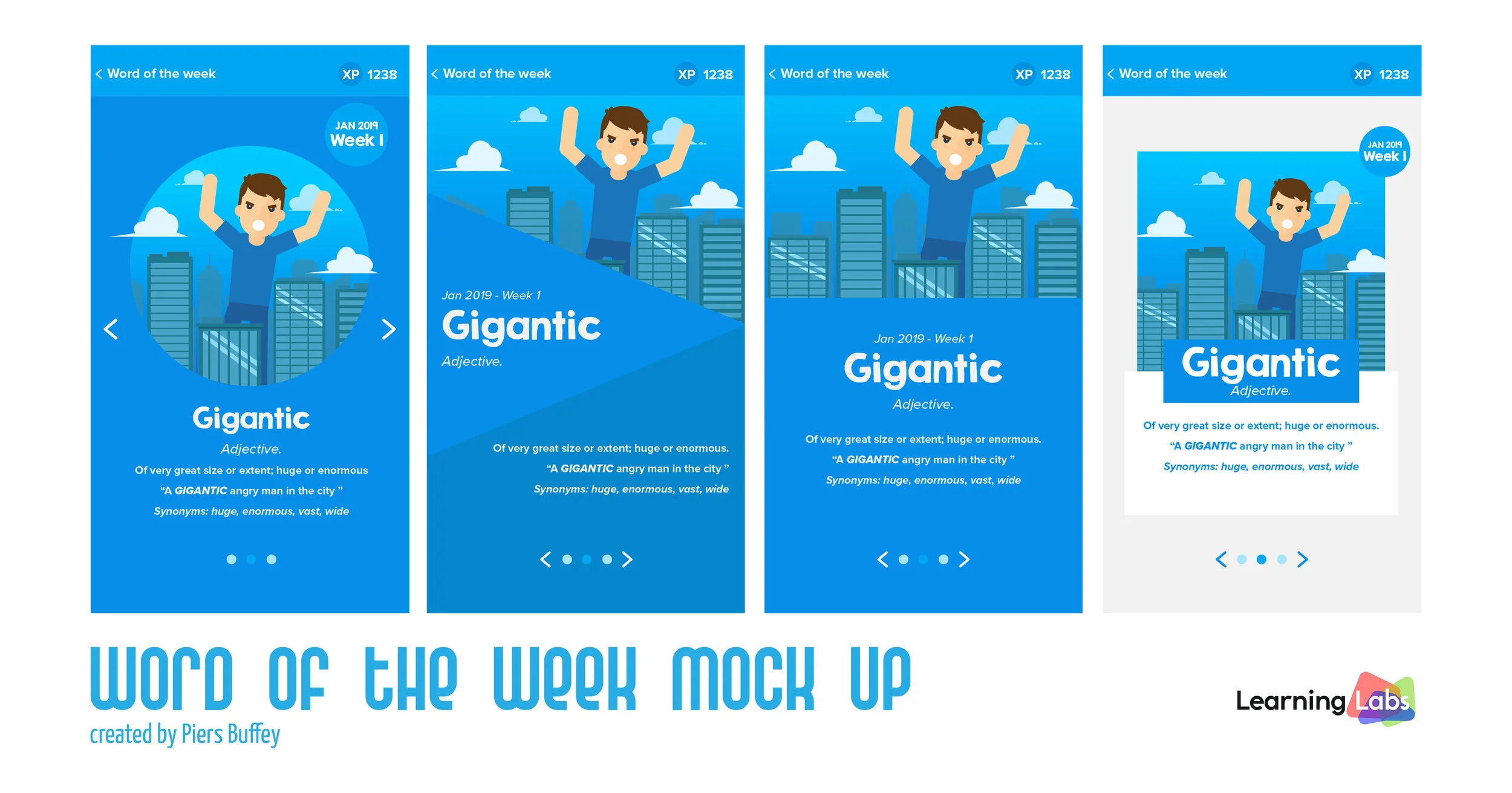 Word of the Week mock up design