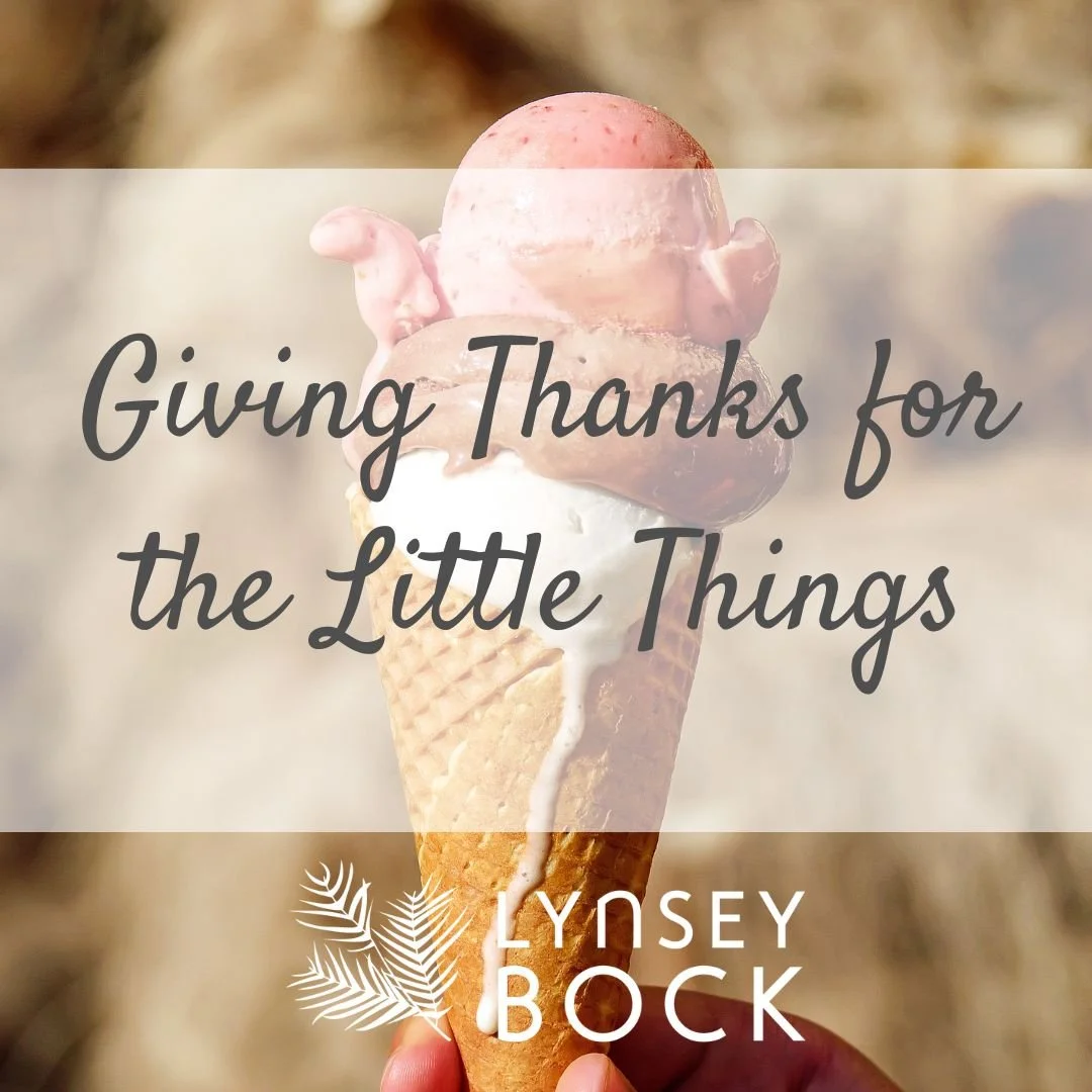Giving Thanks for the LIttle Things