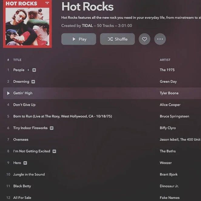 "Gettin' High" now added to Hot Rocks on TIDAL! &lt;3