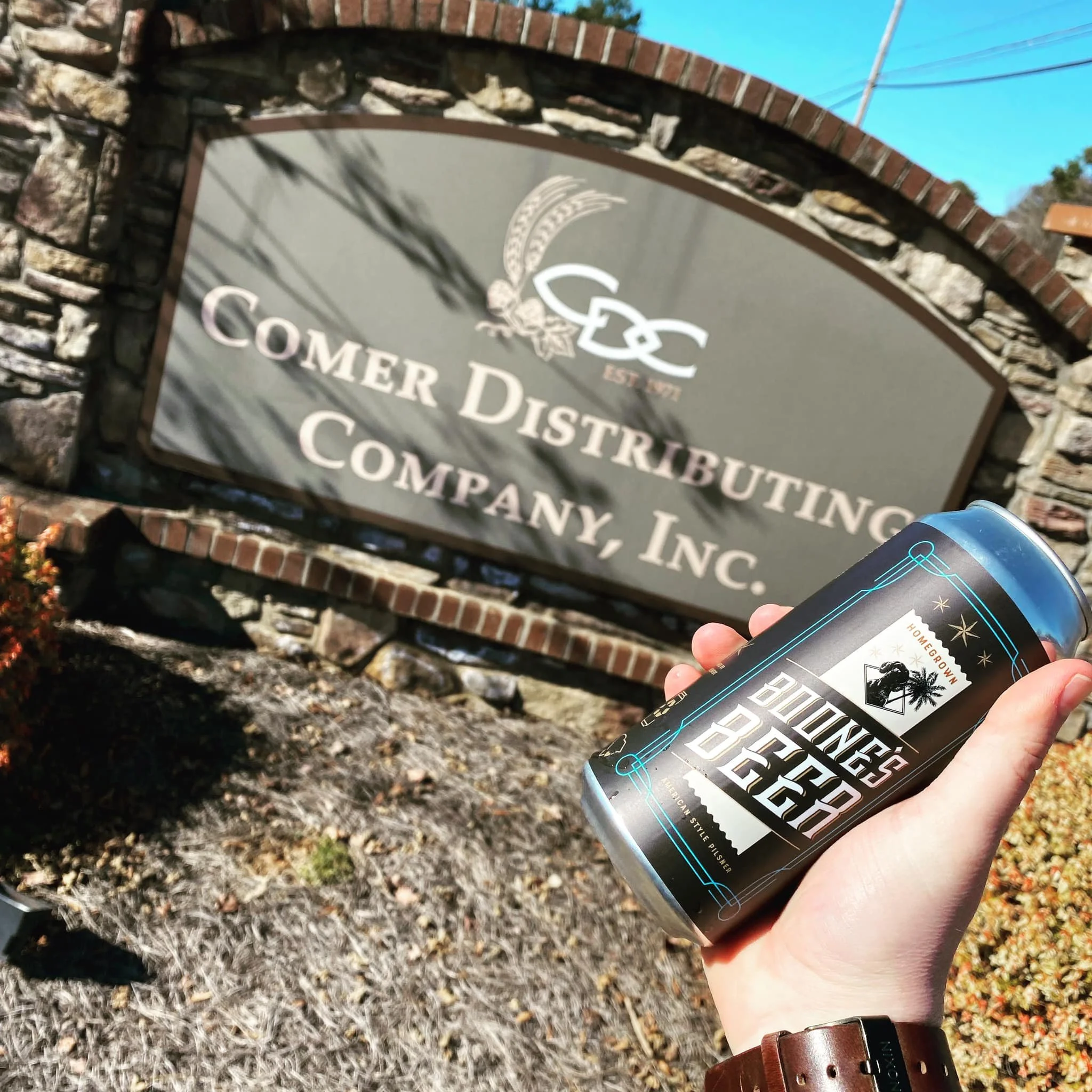 "Homegrown" Boone's Beer is now with Comer Distributing in South Carolina!