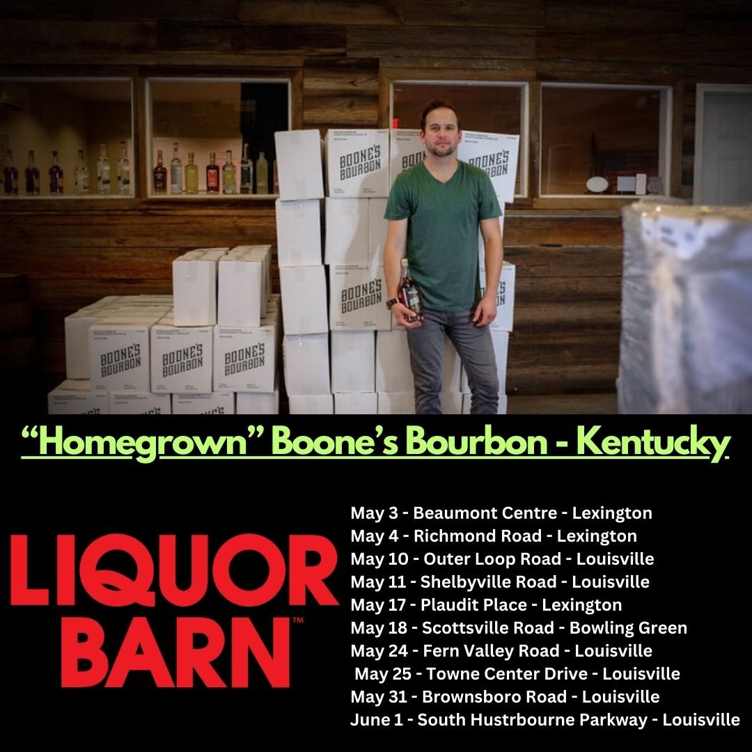 "Homegrown" Boone's Bourbon and Liquor Barn in Kentucky!