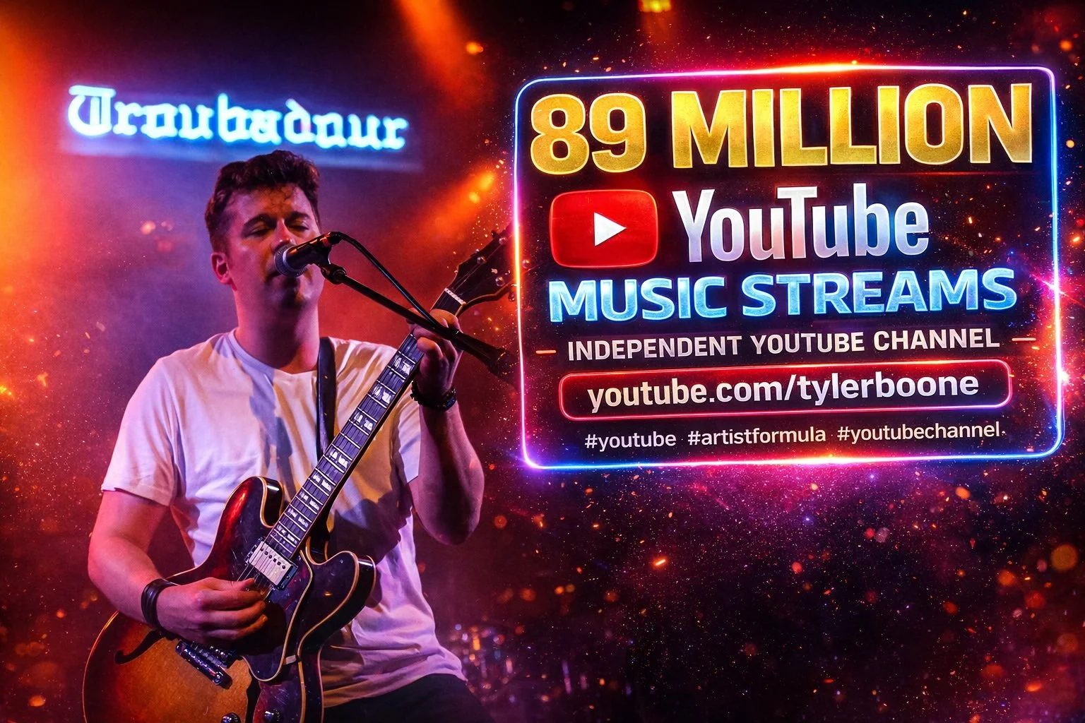 89 Million YouTube Music Streams - Tyler Boone - looking for Brand Deals 