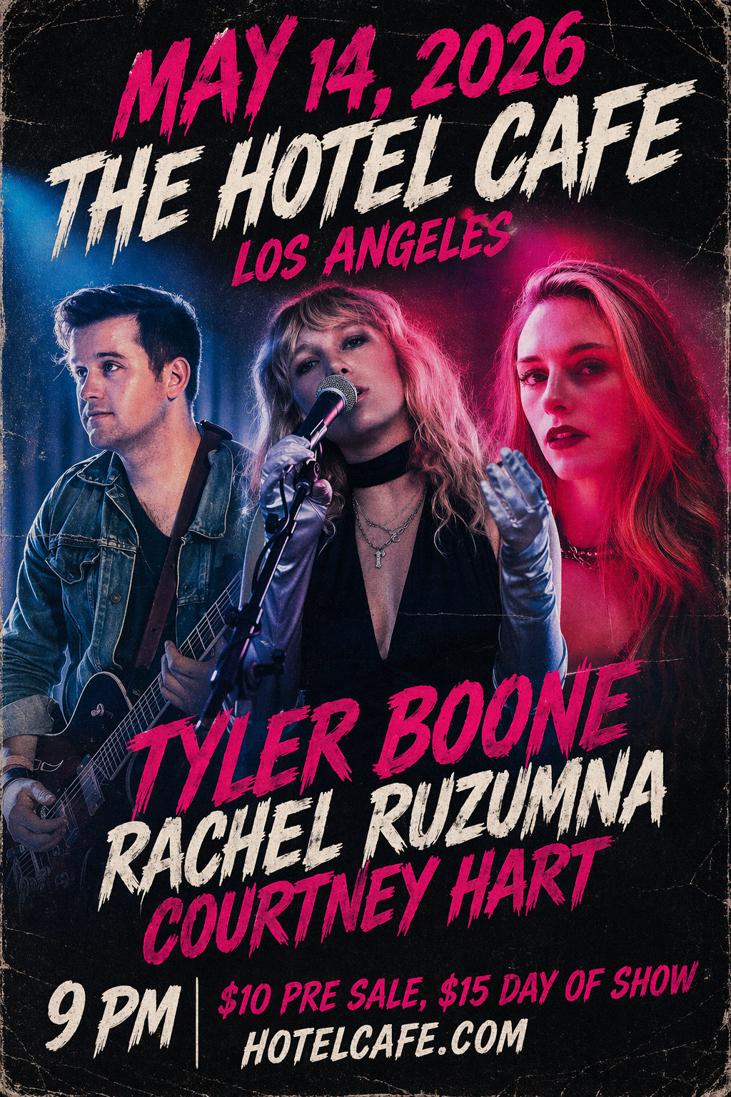 Tyler Boone &amp; his band return to The Hotel Cafe in Los Angeles - May 14, 2026!