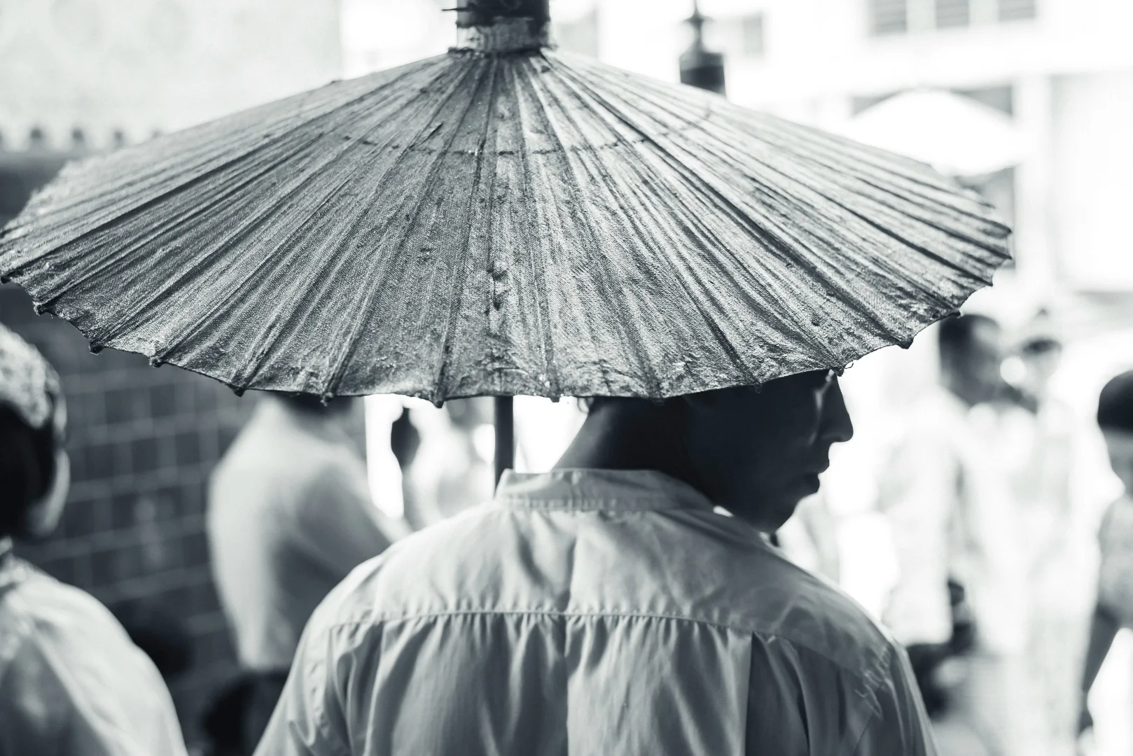 Ceremony Man with umbrella