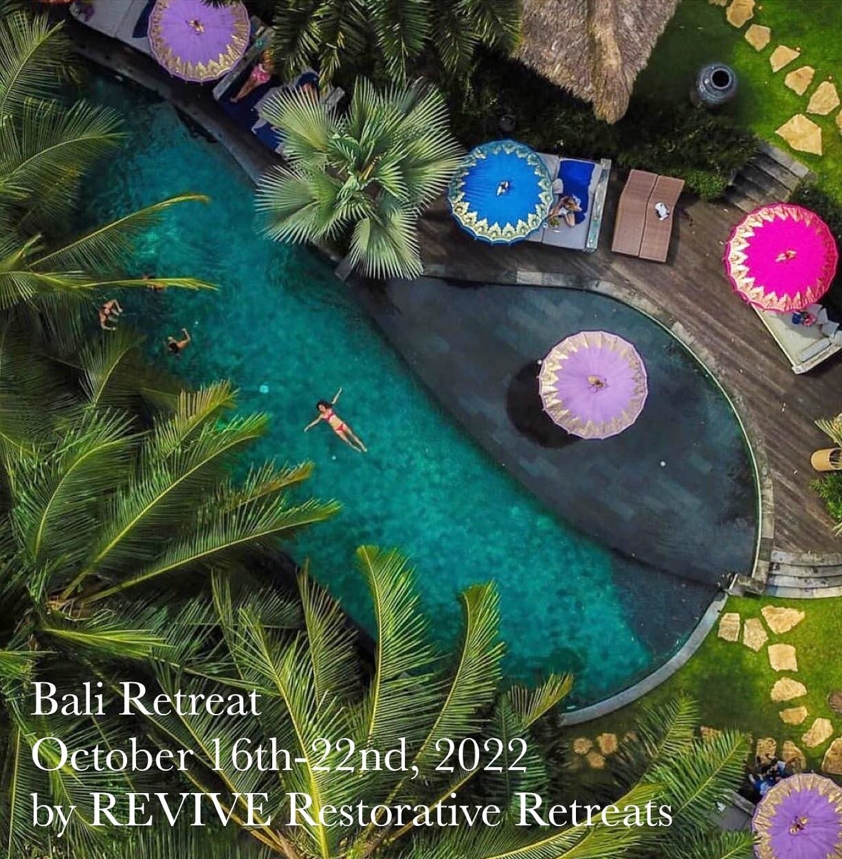 We 💚 Bali! After the the last 2-3 years of the world being turned upside, what is more soothing than a rejuvenating week in tropical paradise??⁣
⁣
Join us on our next @revive_restorative_retreats this October 16-22nd in Ubud, Bali!⁣
⁣
We have 4 vill