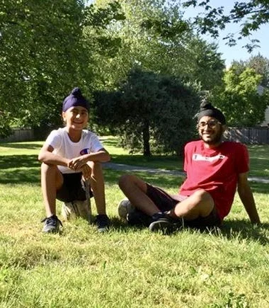 Brothers with a vision - Ekass (left) and Jot (right).