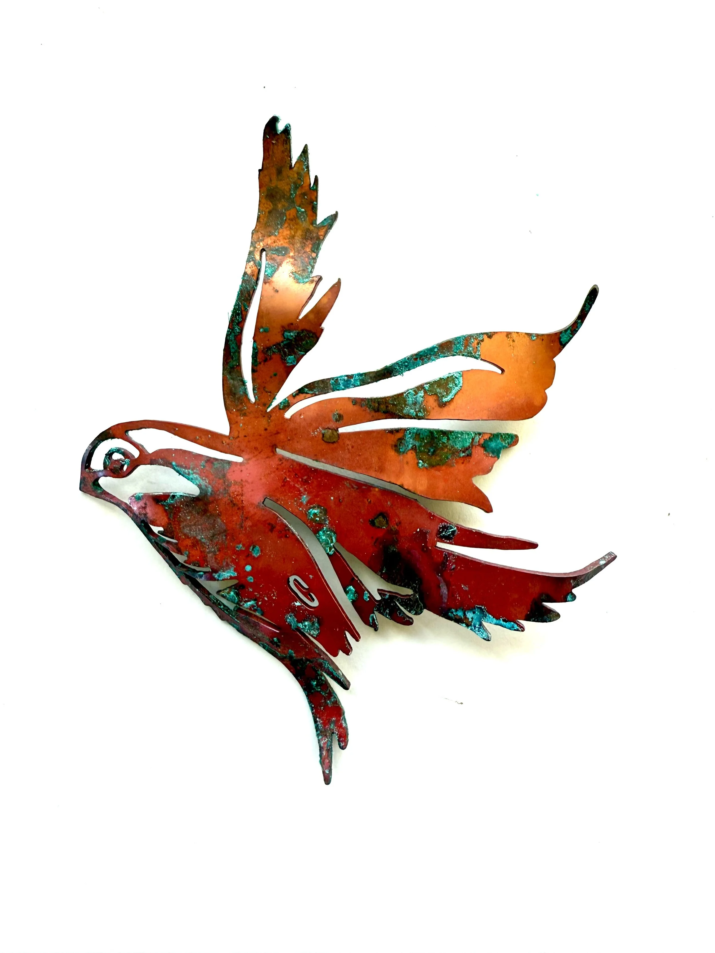 Copper FREE BIRD ornament