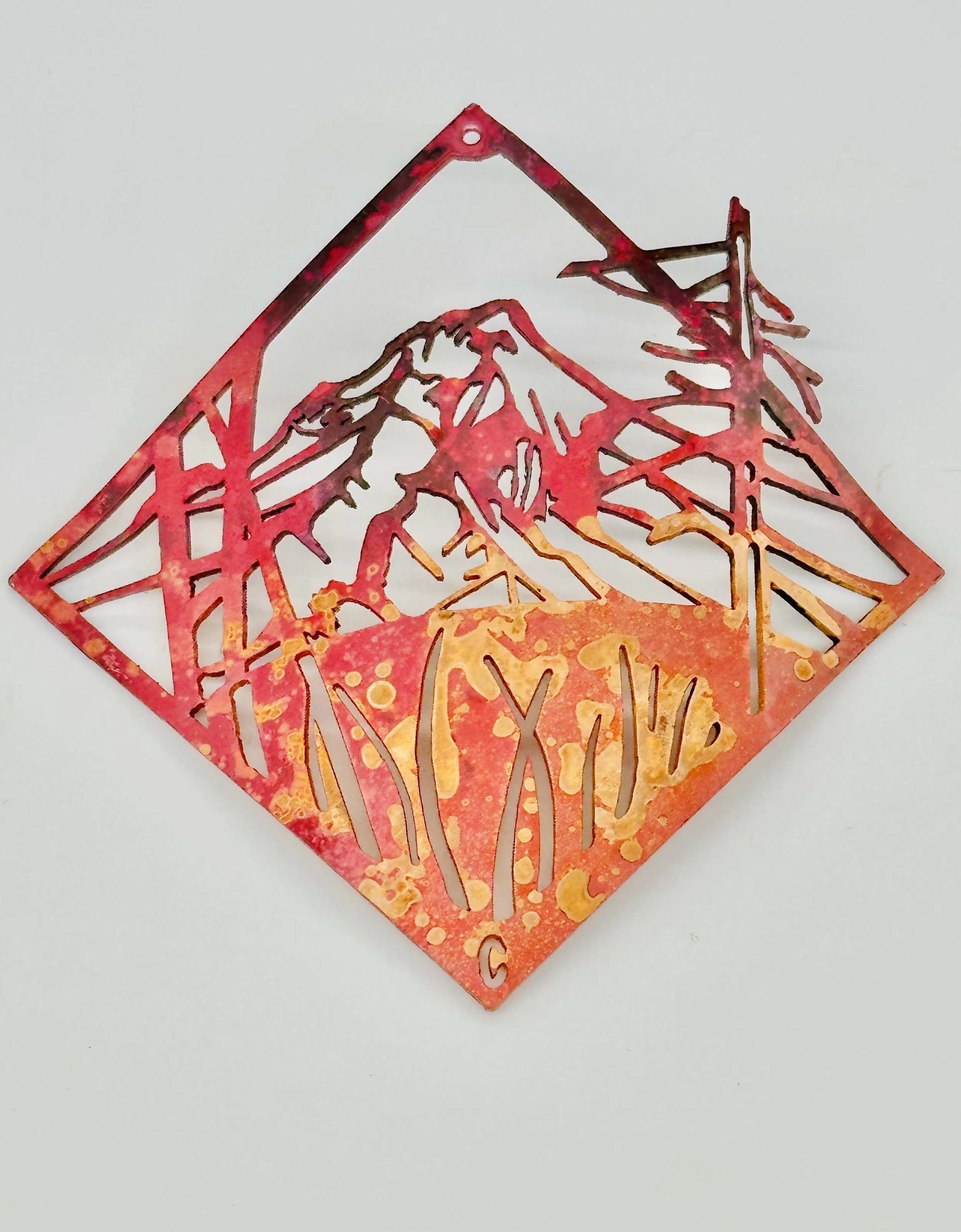 Copper "Take a PEAK" ornament
