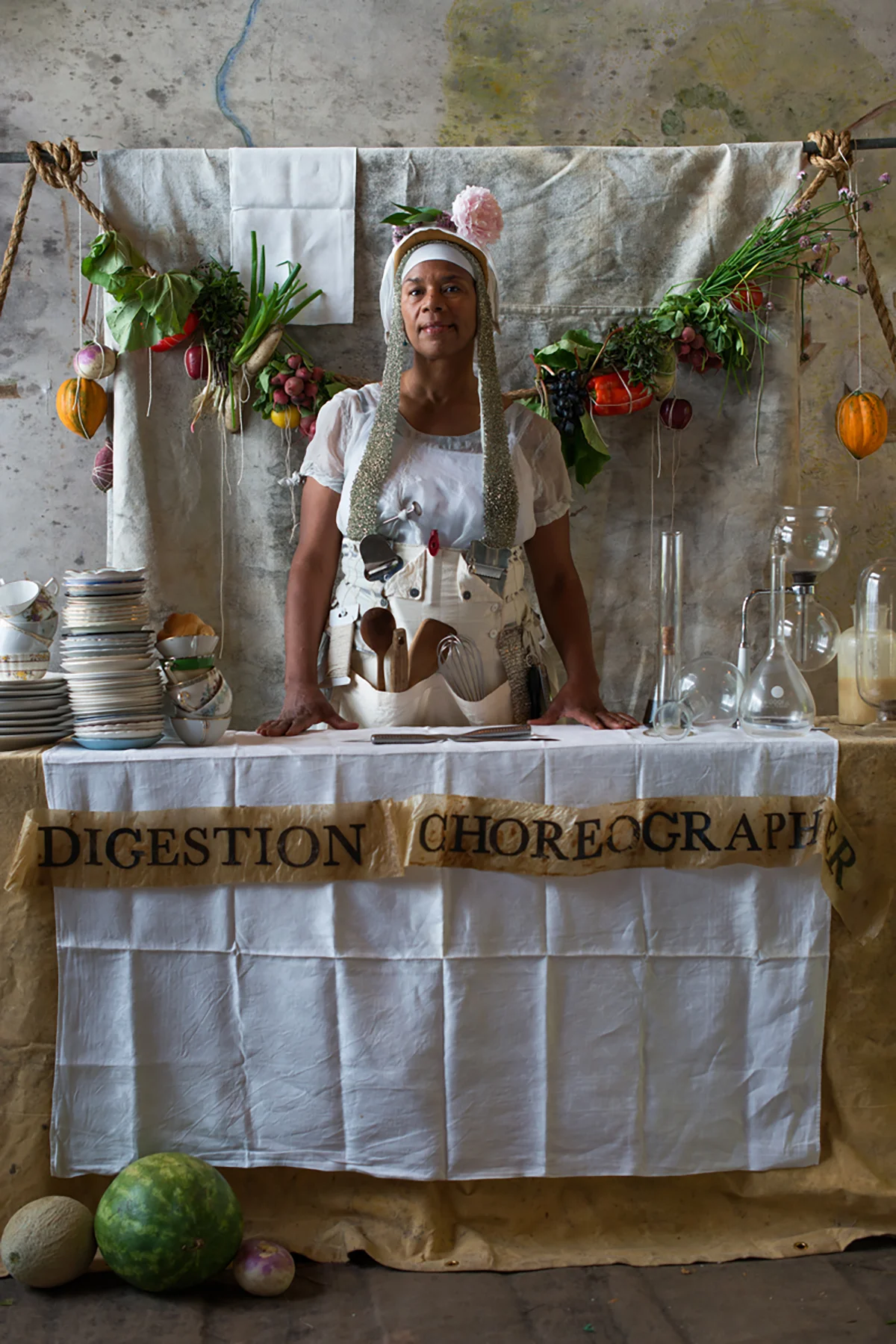 Digestion Choreographer Cheryl Edwards from “The Labor Portraits of Mildred’s Lane” courtesy of J. Morgan Puett, Rebecca Purcell and Jeffrey Jenkins in collaboration for the project “HumanUfactorY(ng) Workstyles”. Photograph courtesy of Mildred’s Lane.