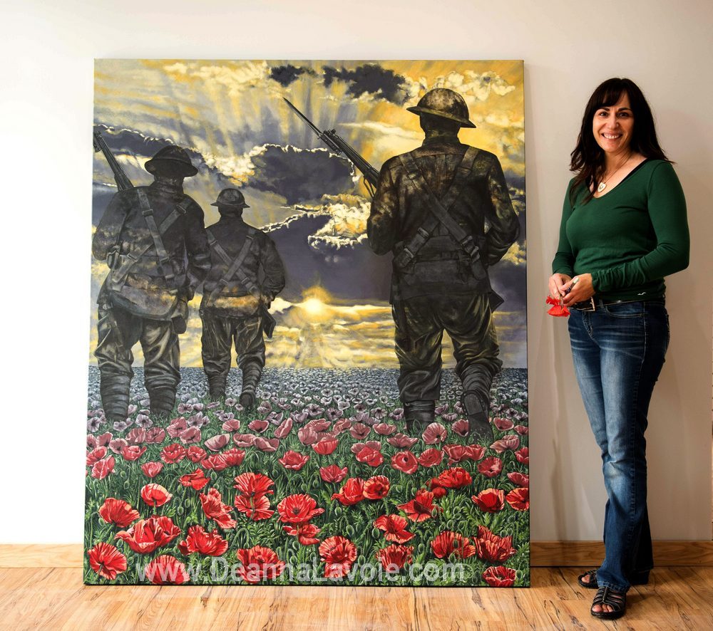 16The Journey to Remembrance 60 x 72 with Artist Deanna LavoieLOWRES.jpg