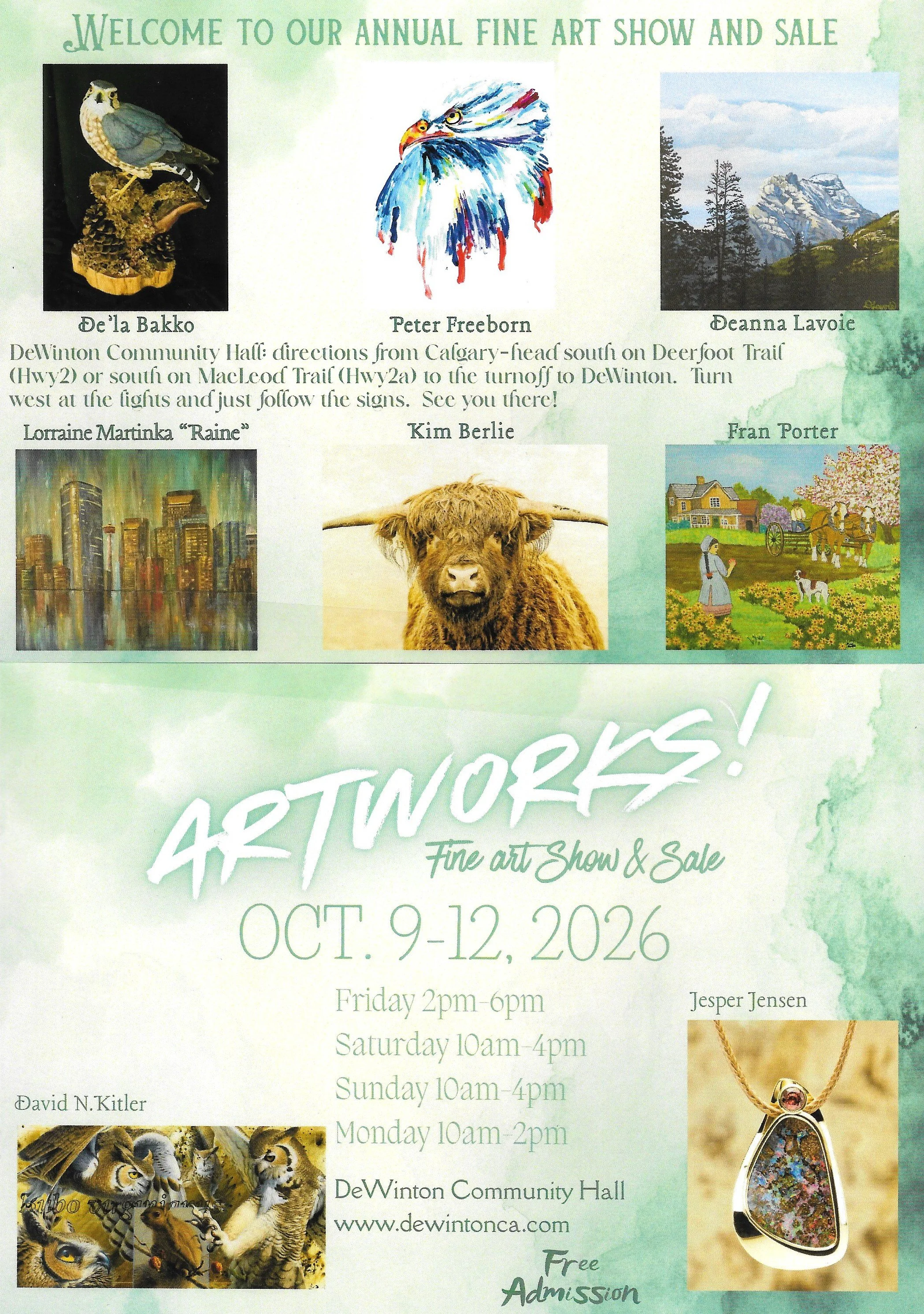 Thanksgiving ARTWORKS! Show and Sale