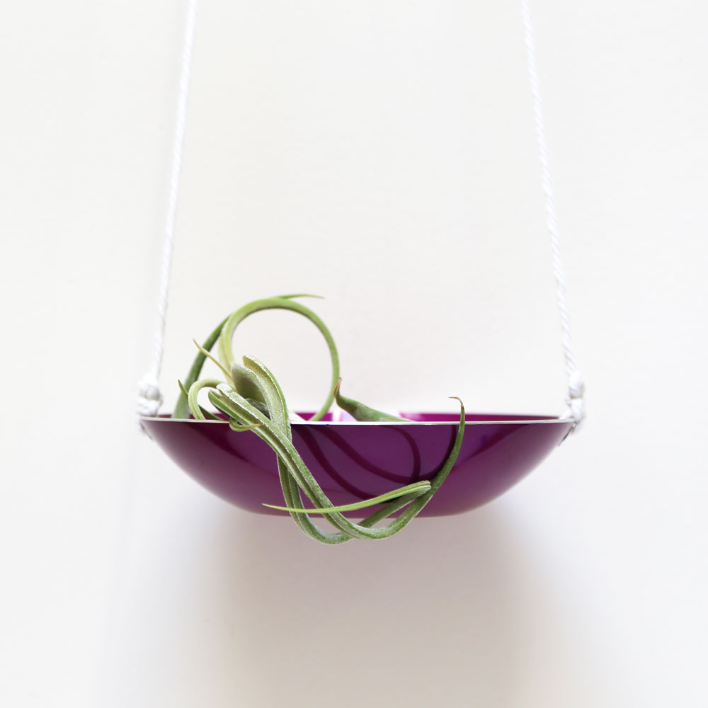 Halden hanging planter made from vintage bowl $50 // found by a prop stylist // courtney dawley