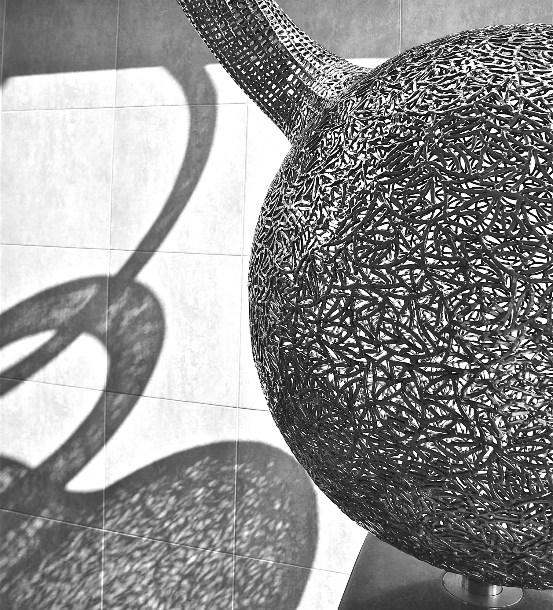 Comet (Stainless Steel & Granite Base, 600x80x80 cm)