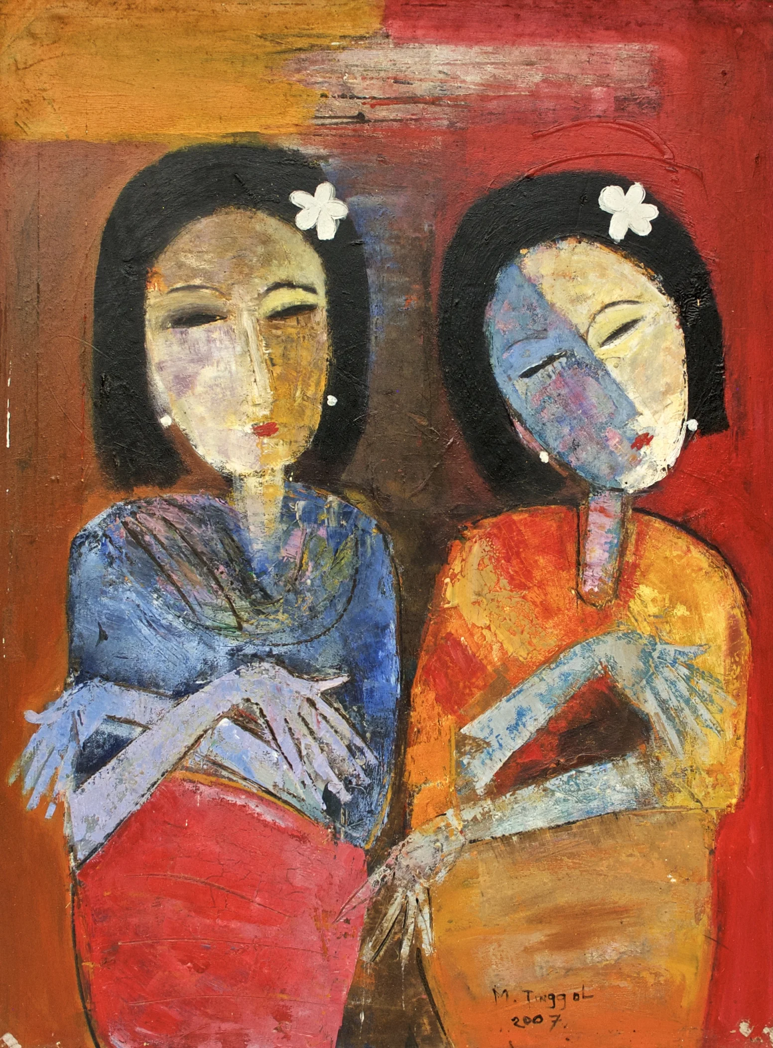 I Saw Him First (Painting, 120x90 cm)