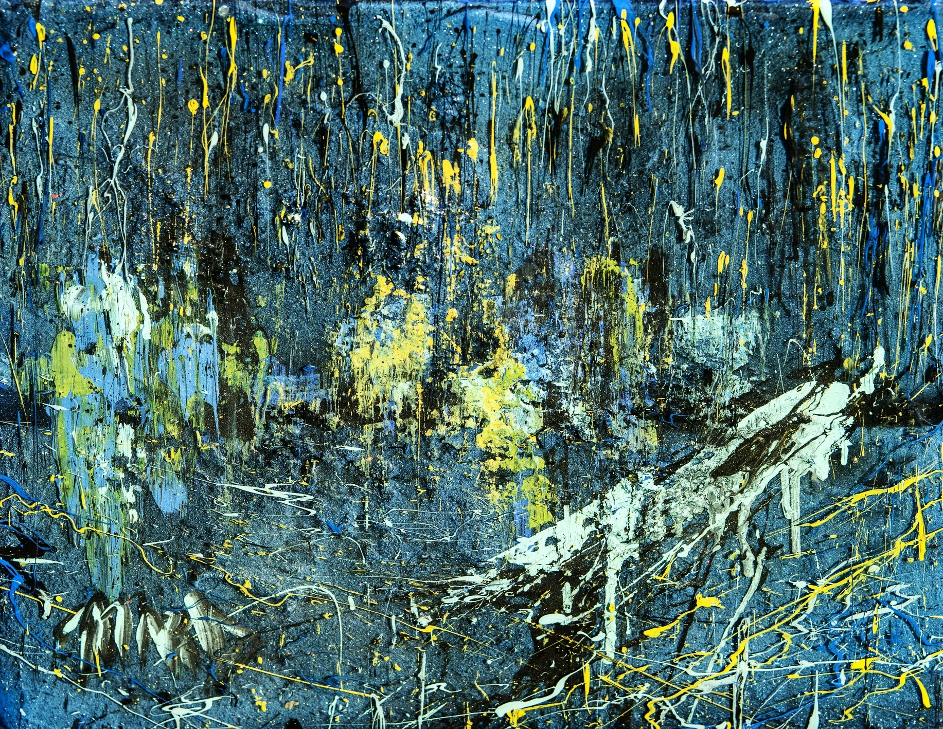 Baucis and Philemon (Multi-layered Resin Painting, 61x61 cm)