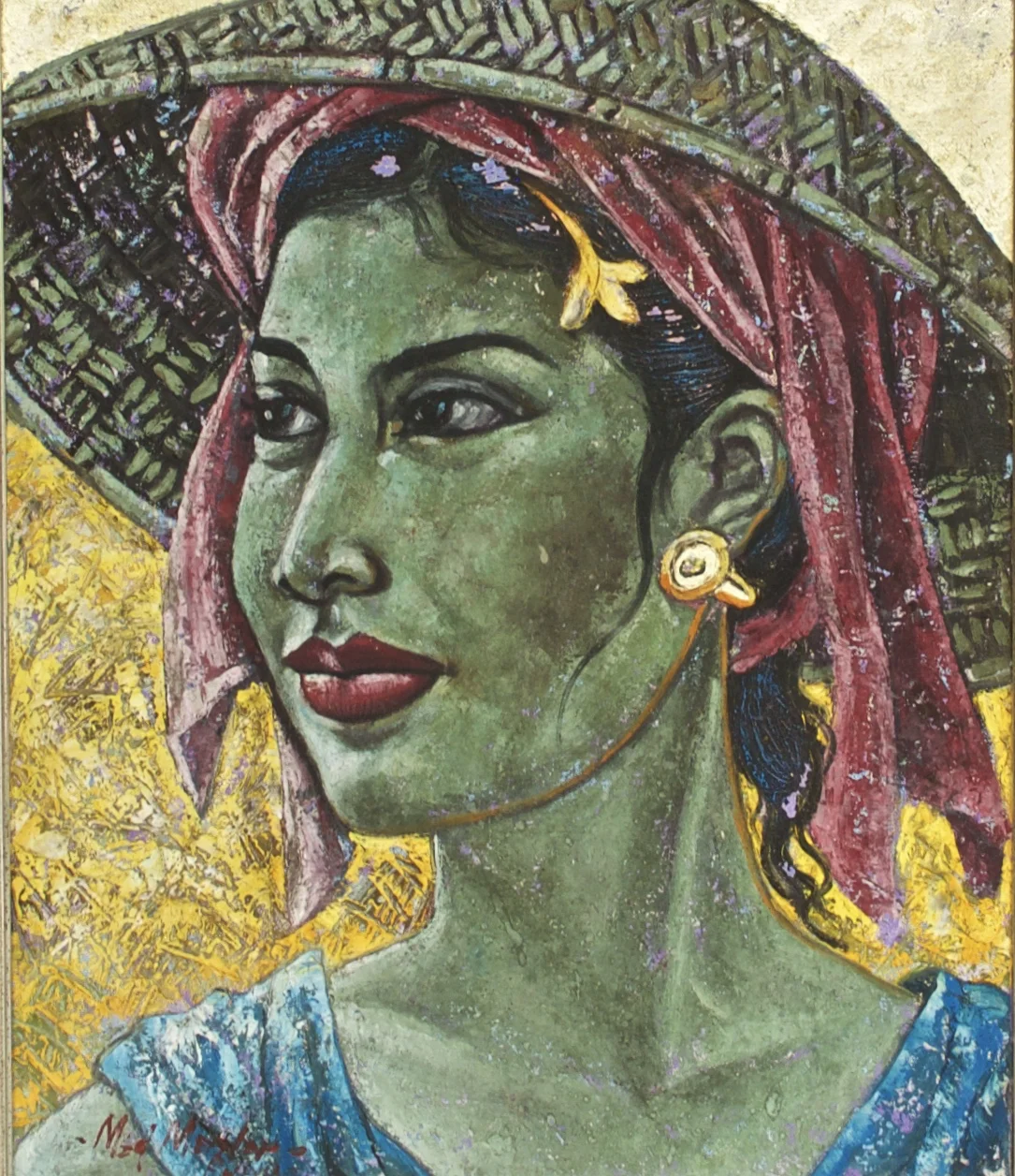 Woman in Blue by Mandar (NOT FOR SALE)
