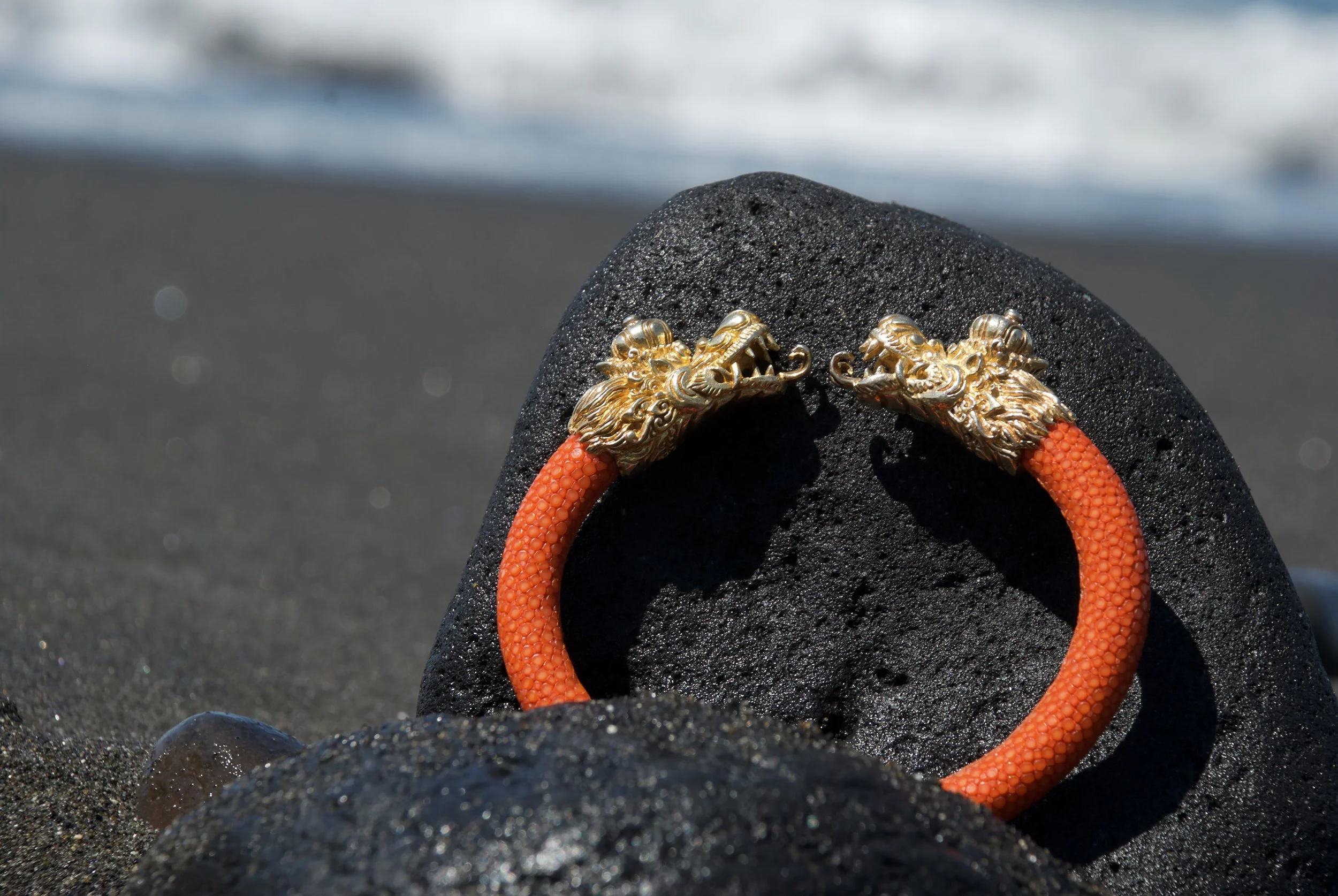 Stingray, Sterling Silver, 22k Gold.