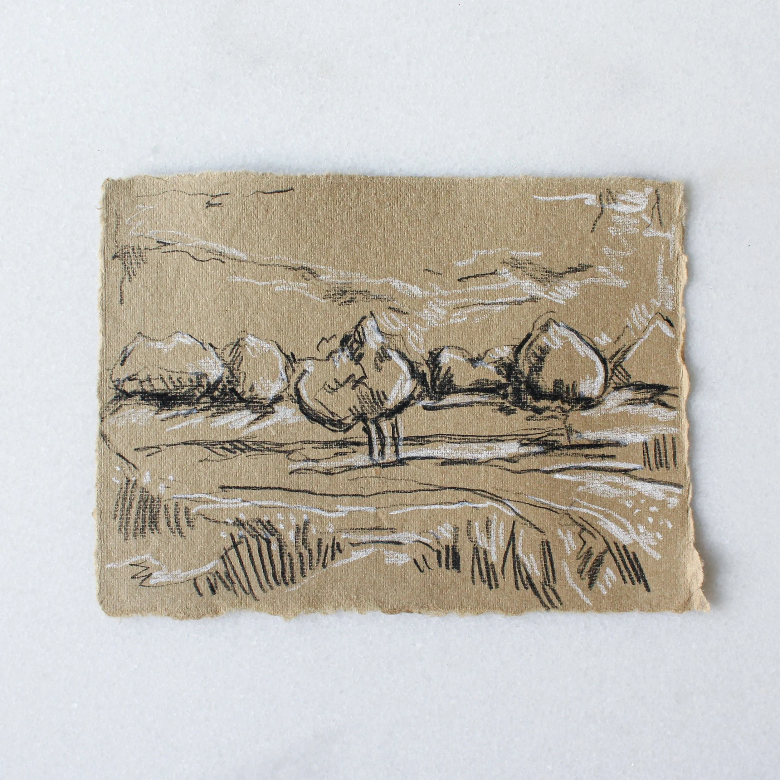 Framed Landscape Sketch No. 06