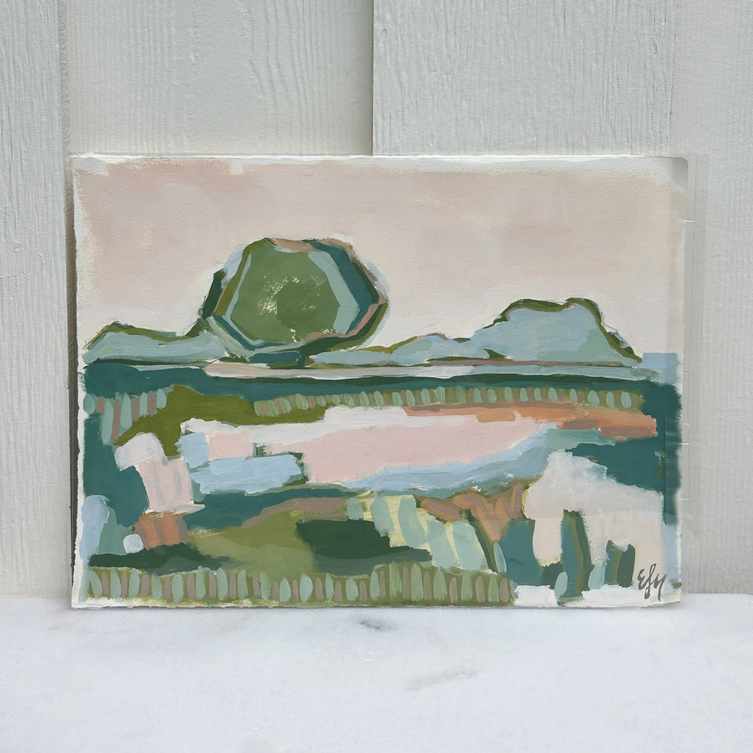 Abstract Landscape, 11x15"