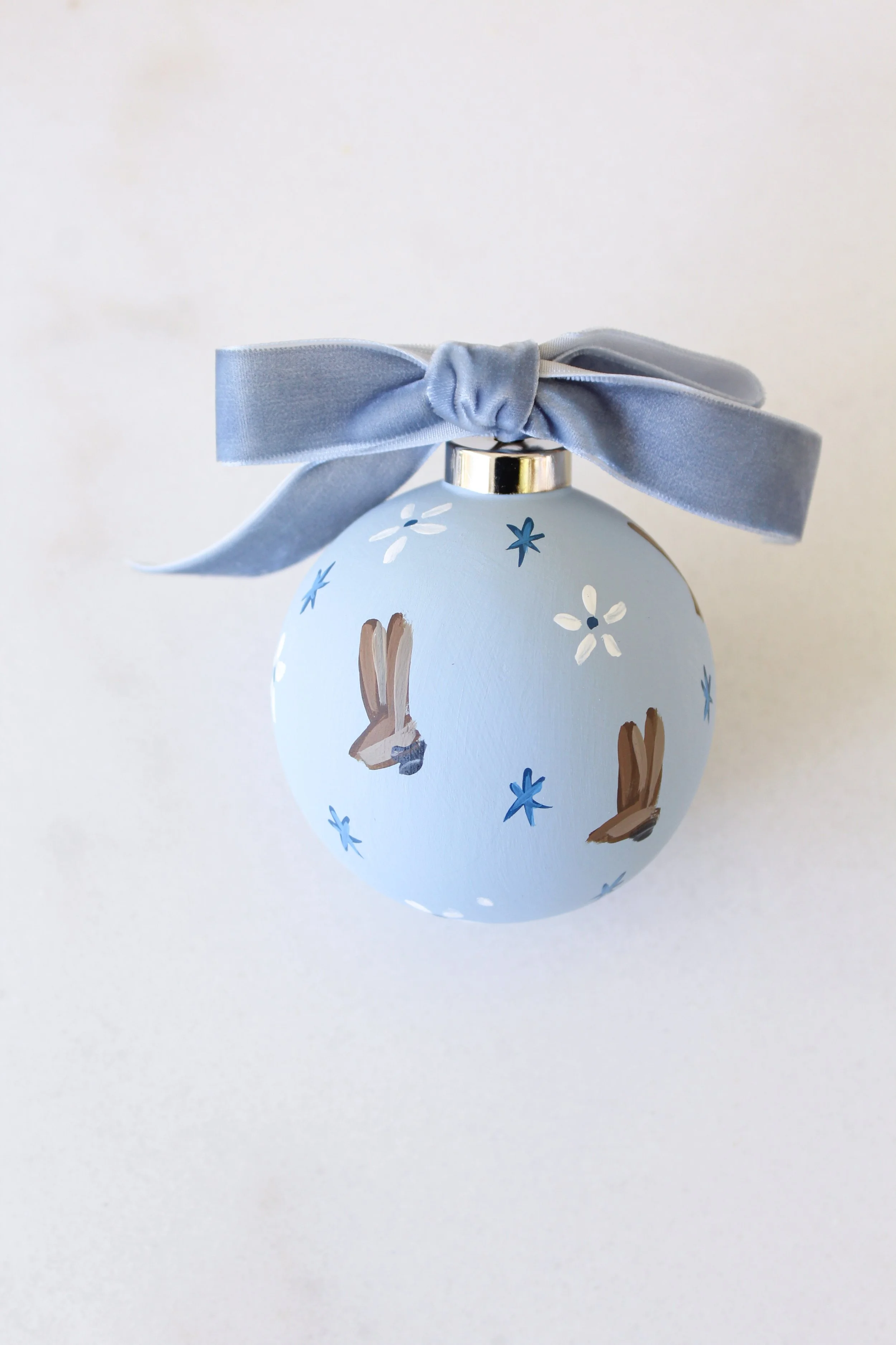 Blue Boot, Hand Painted Ornament