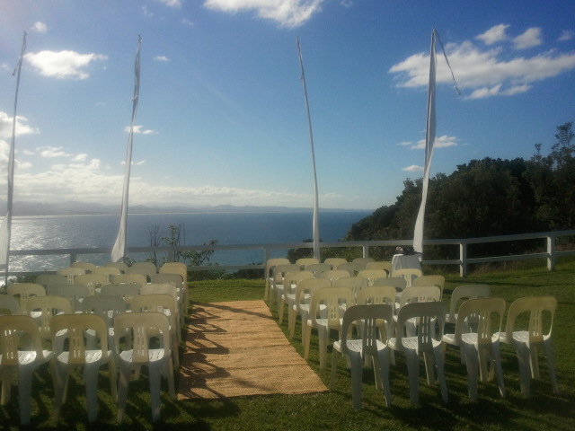 Bistro Chairs with Jute Runner