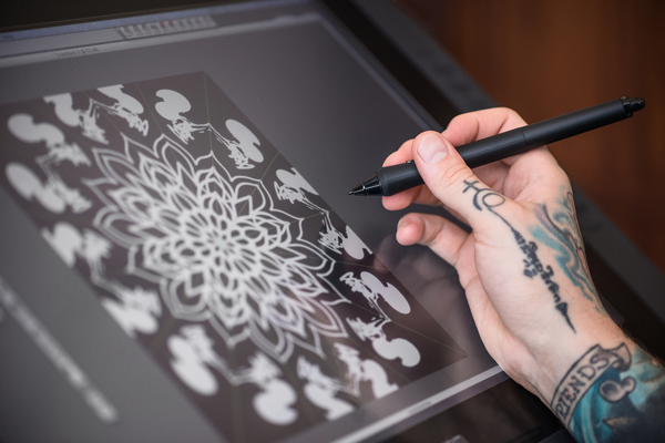 tattoo design in progress