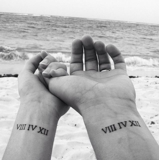 couple date tattoo