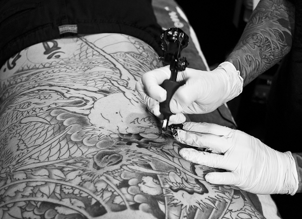 tattoo session