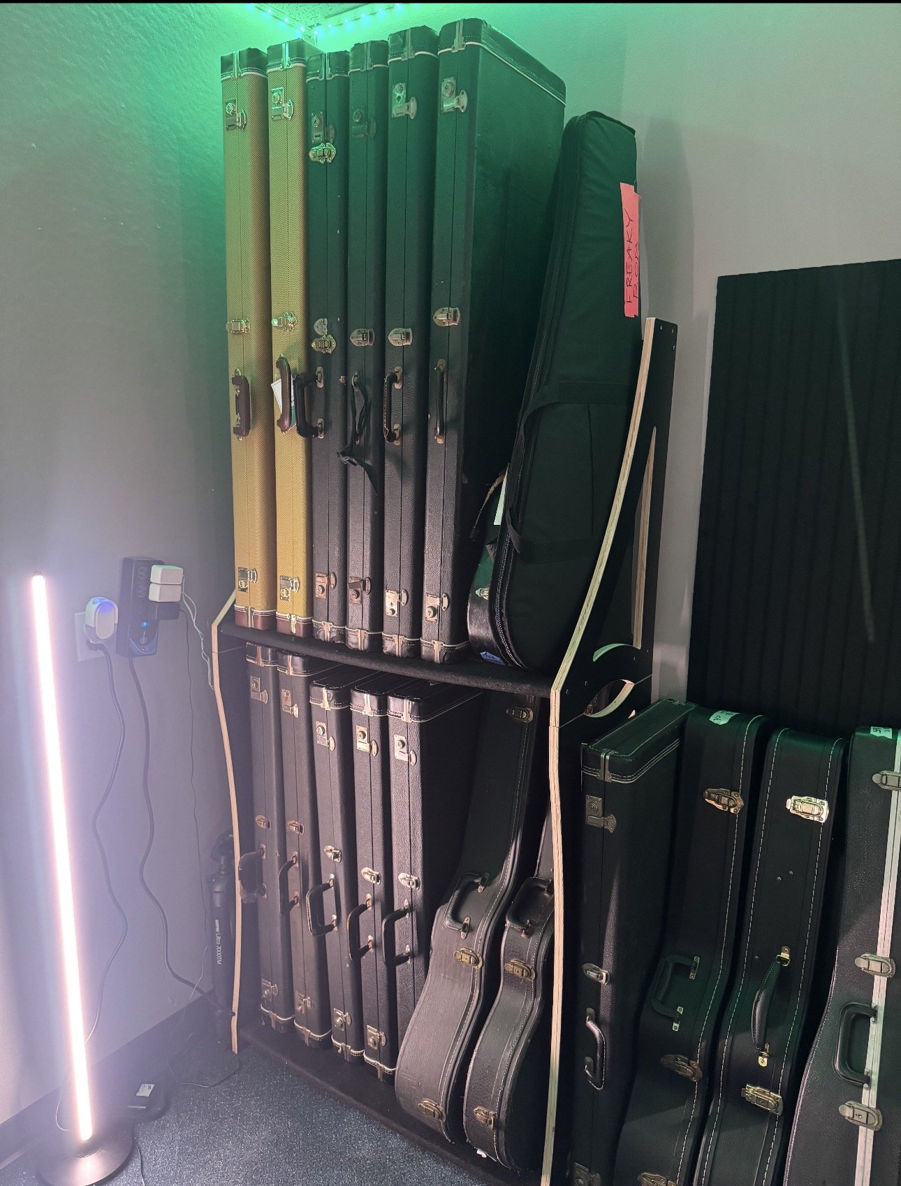 Can you store cases on your rack? 