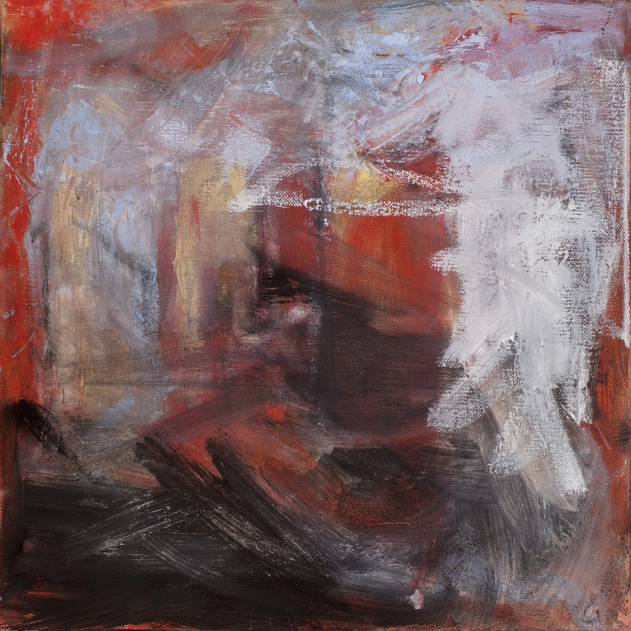 Triptych In Red No.2 Oil on Canvas 12" x 12" $500