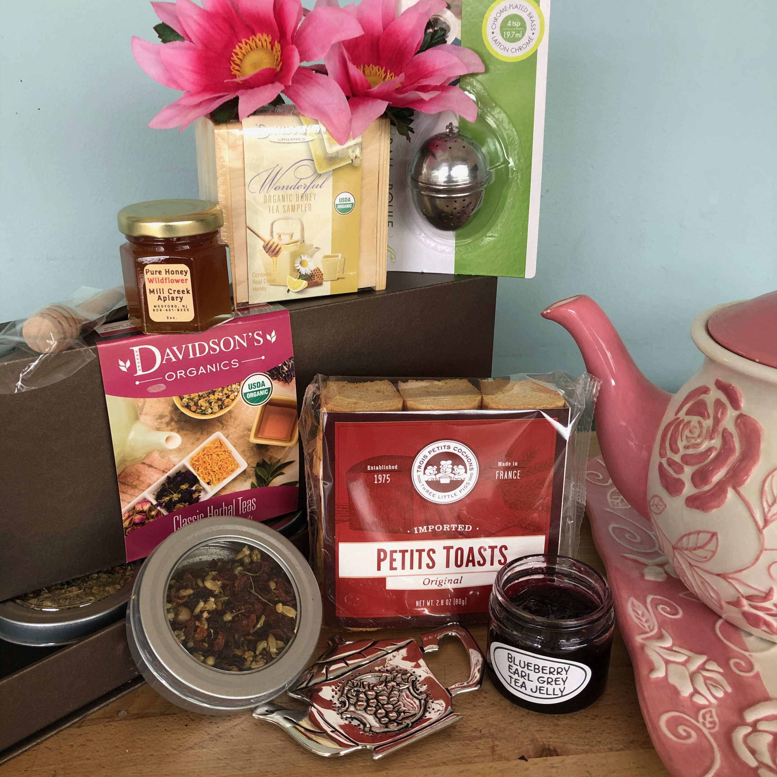 New Home Gift Basket | Organic Tea Gift Basket | Get Well Box