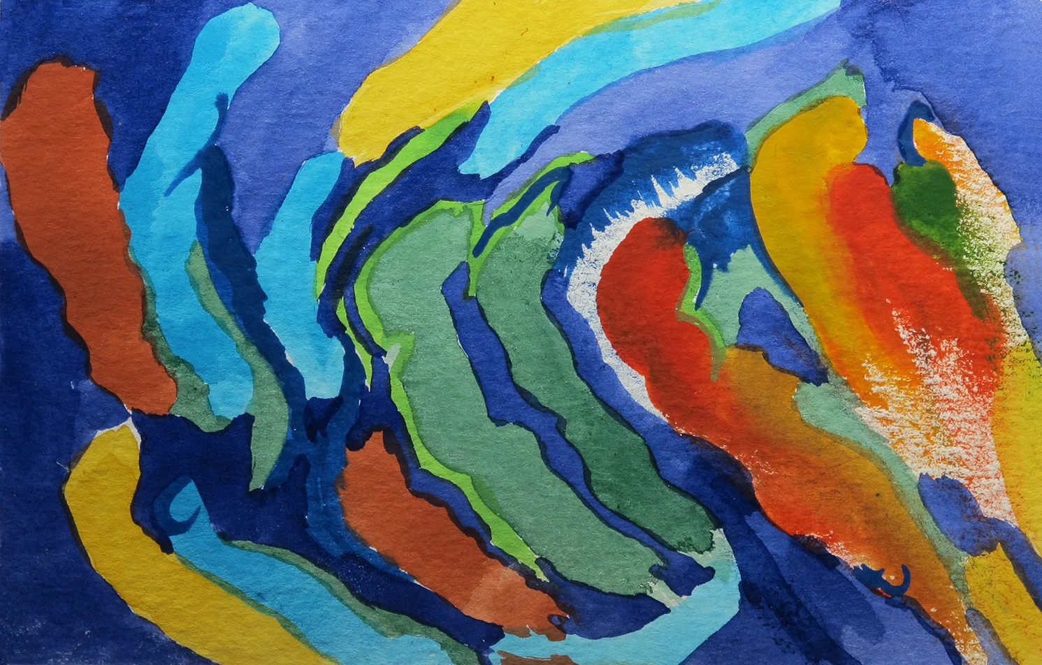 Brilliant Lights - Watercolor 6 x 4.25 Inches $100