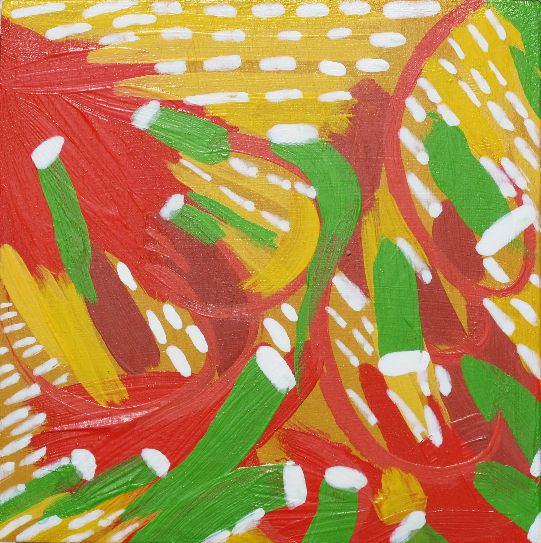 Layer #8 6"X6" Acrylic on Wood Panel $75