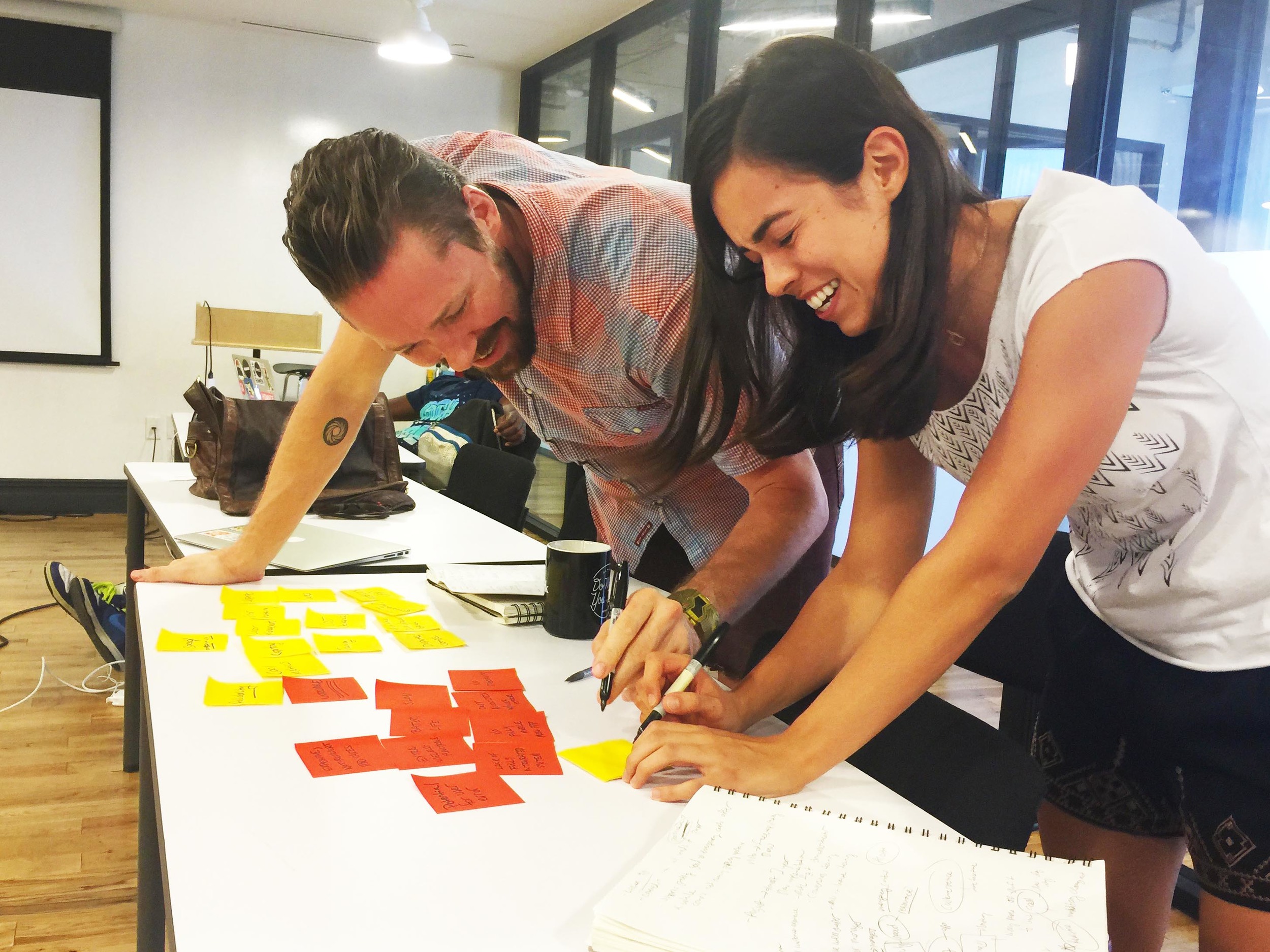 fun while affinity mapping