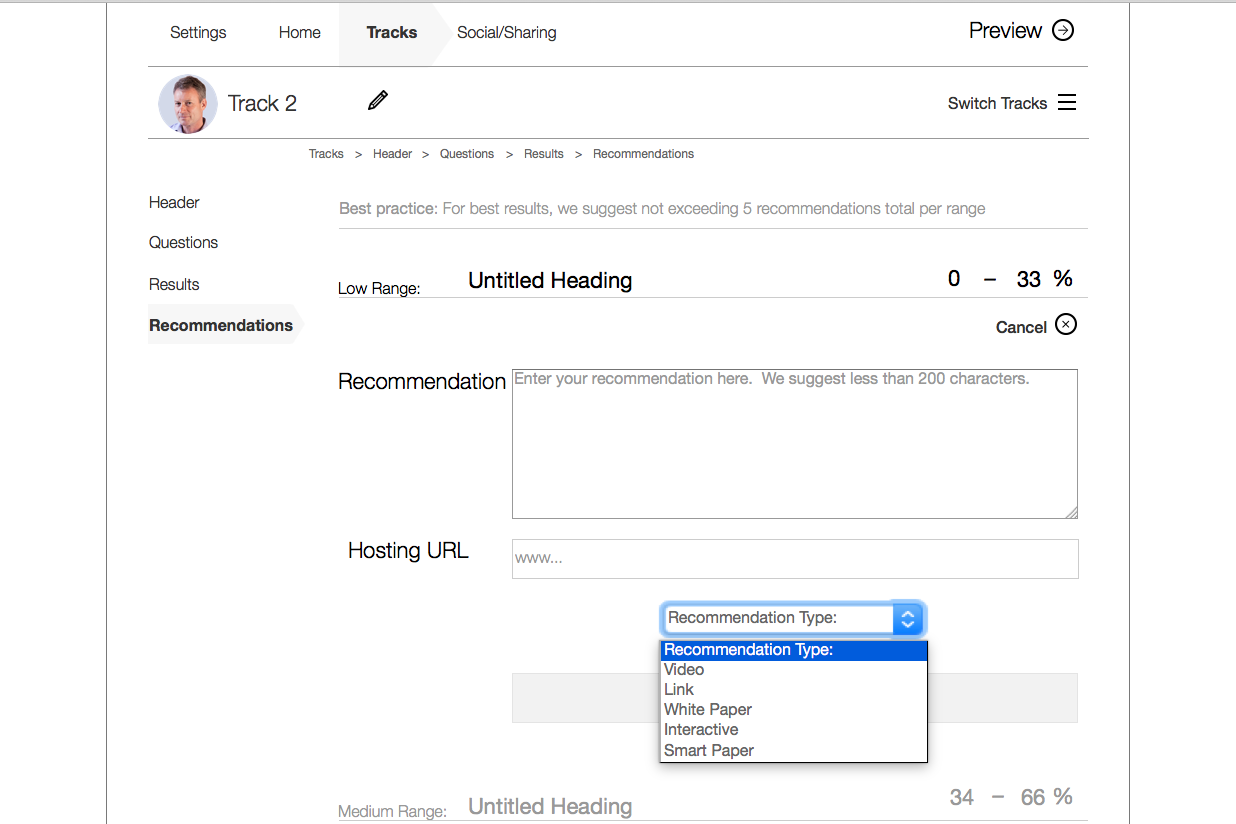 Recommendations
